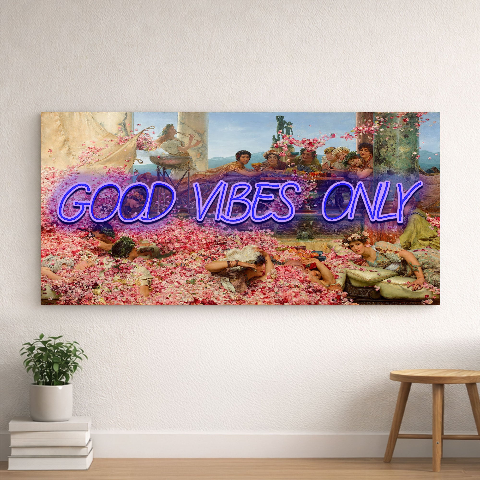 Good Vibes Only – Renaissance & Roman Inspired Neon Wall Art