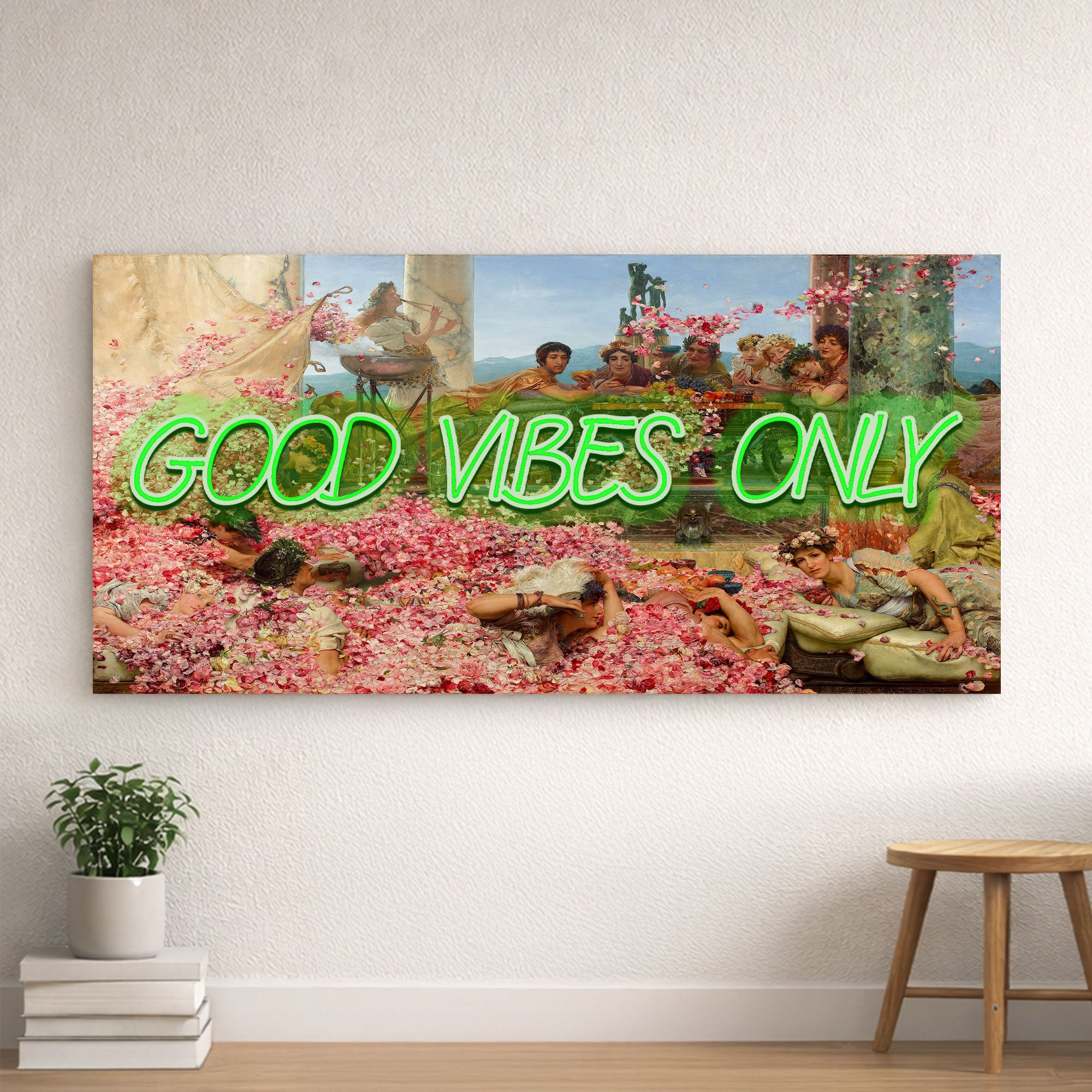 Good Vibes Only – Renaissance & Roman Inspired Neon Wall Art