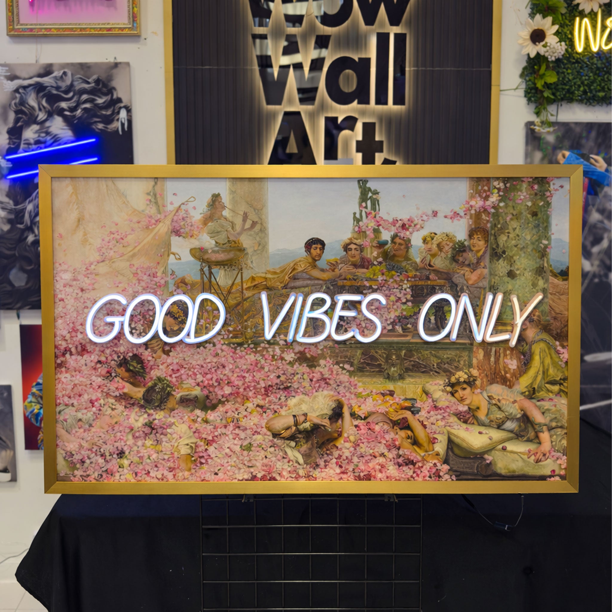 Good Vibes Only – Renaissance & Roman Inspired Neon Wall Art