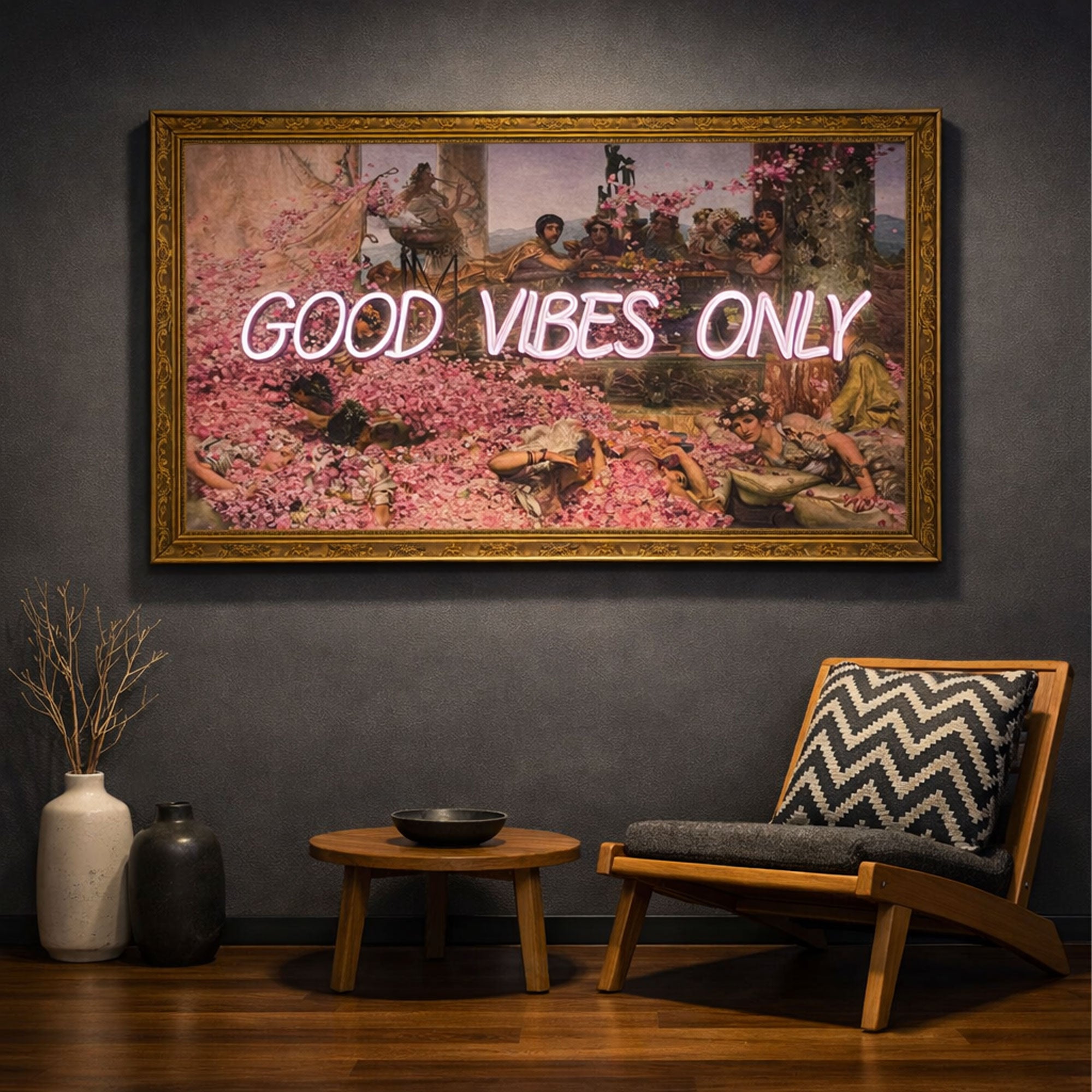 Good Vibes Only – Renaissance & Roman Inspired Neon Wall Art