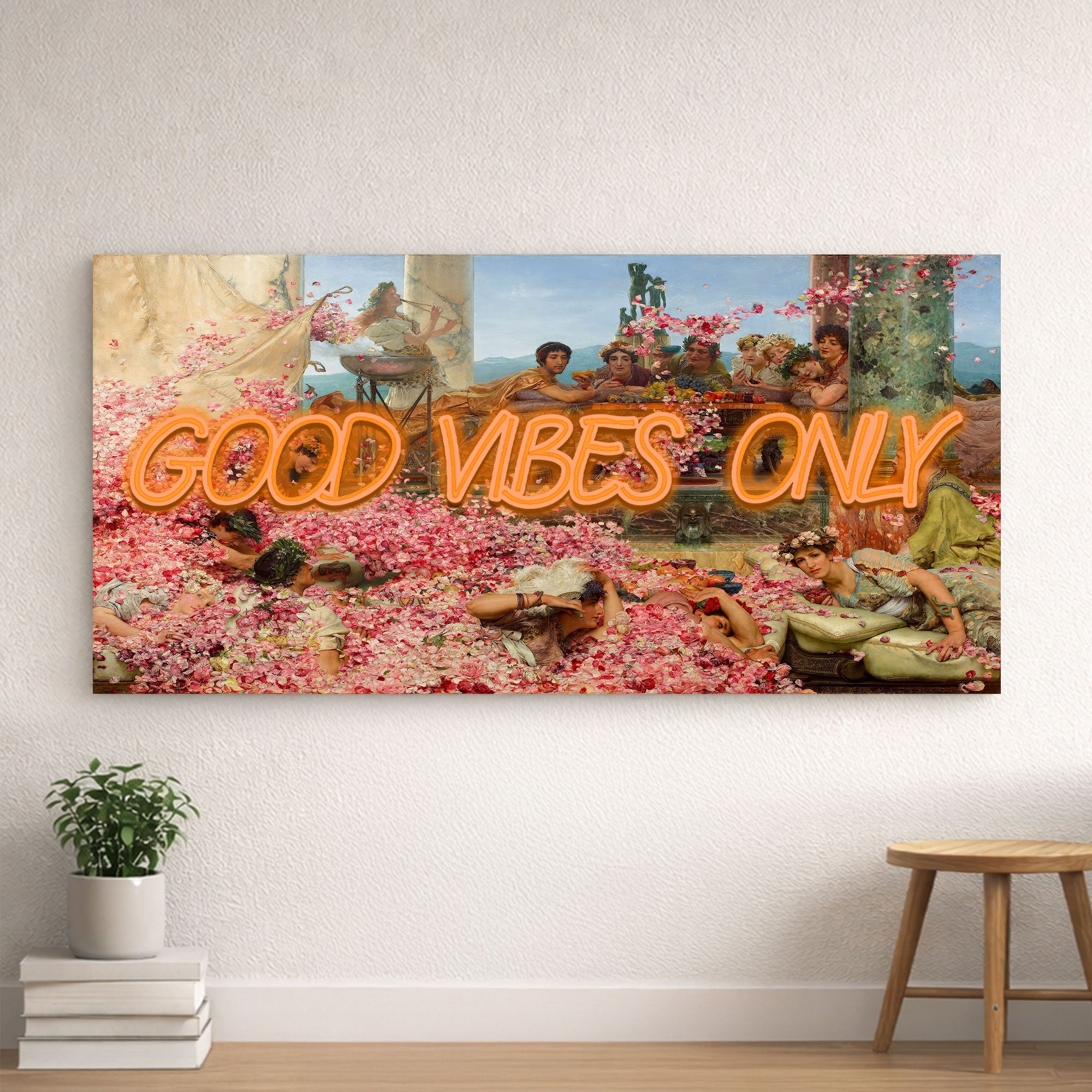 Good Vibes Only – Renaissance & Roman Inspired Neon Wall Art