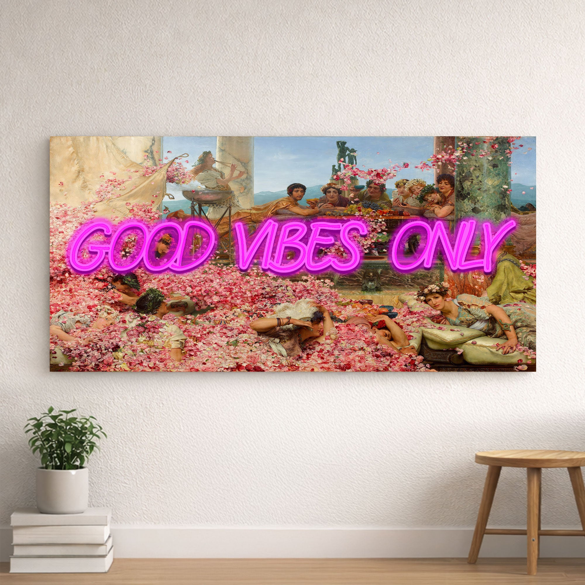 Good Vibes Only – Renaissance & Roman Inspired Neon Wall Art