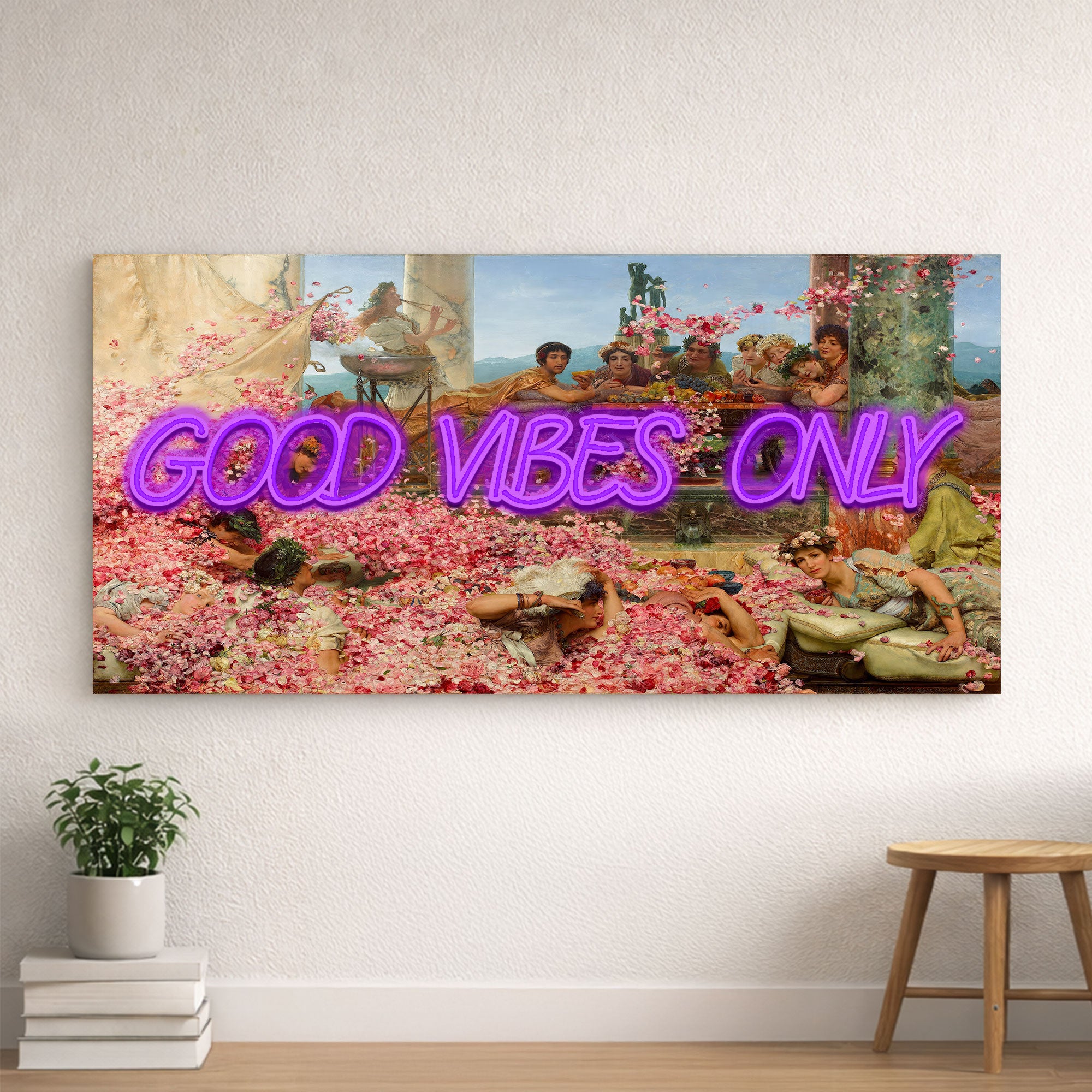 Good Vibes Only – Renaissance & Roman Inspired Neon Wall Art