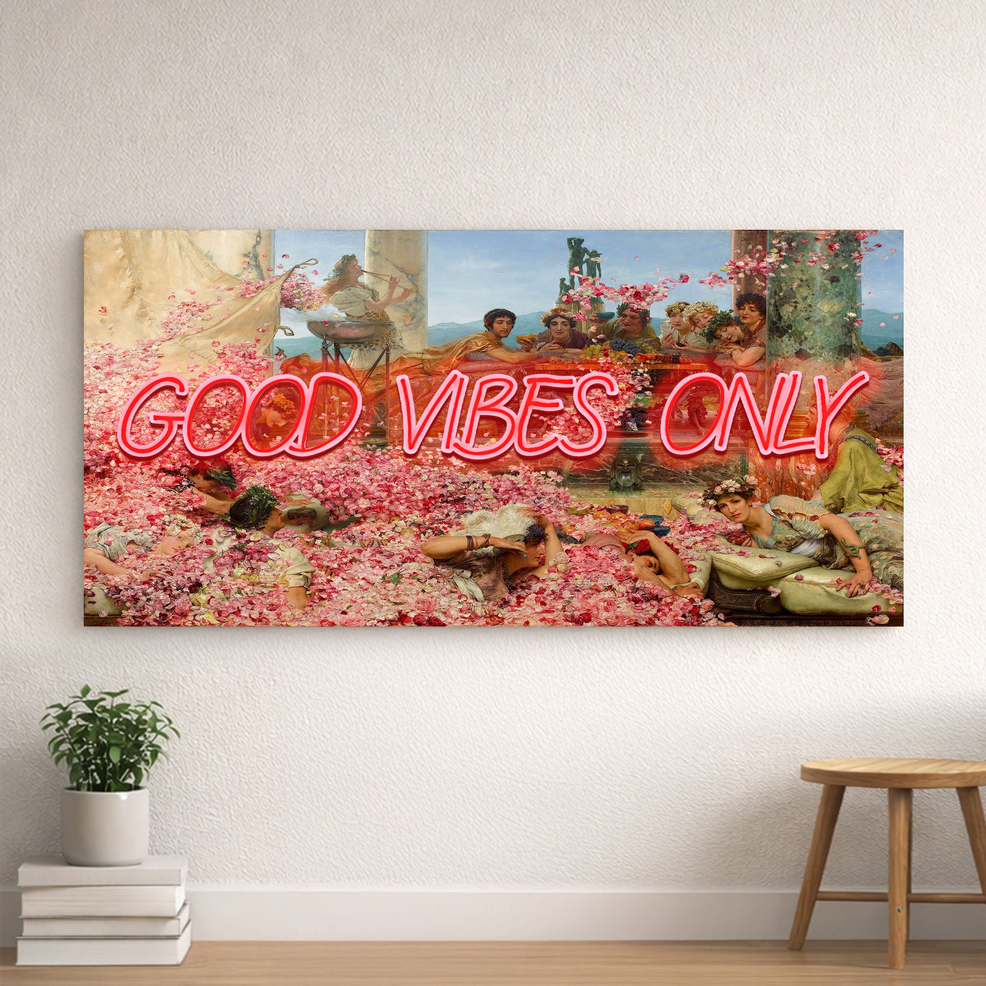 Good Vibes Only – Renaissance & Roman Inspired Neon Wall Art