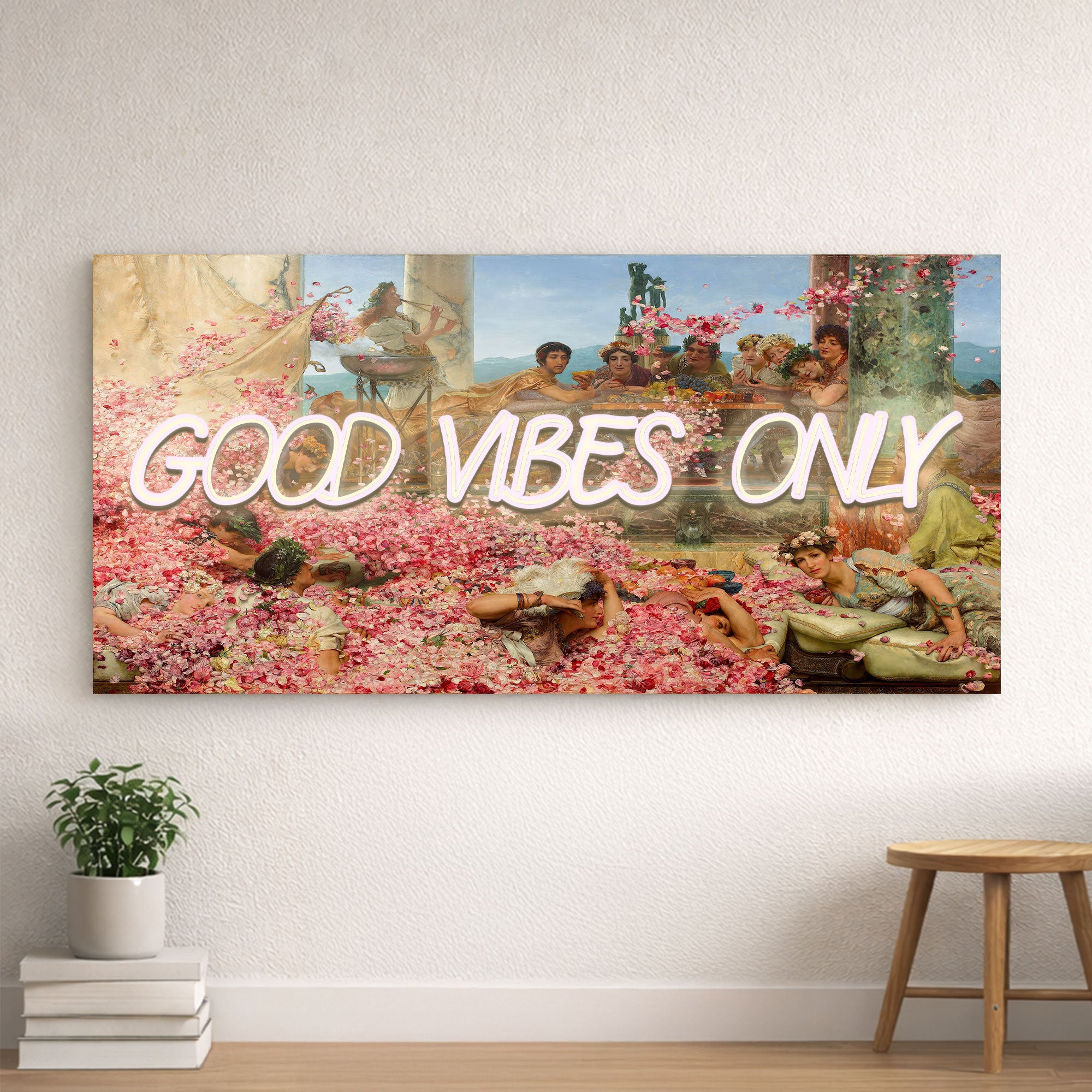 Good Vibes Only – Renaissance & Roman Inspired Neon Wall Art