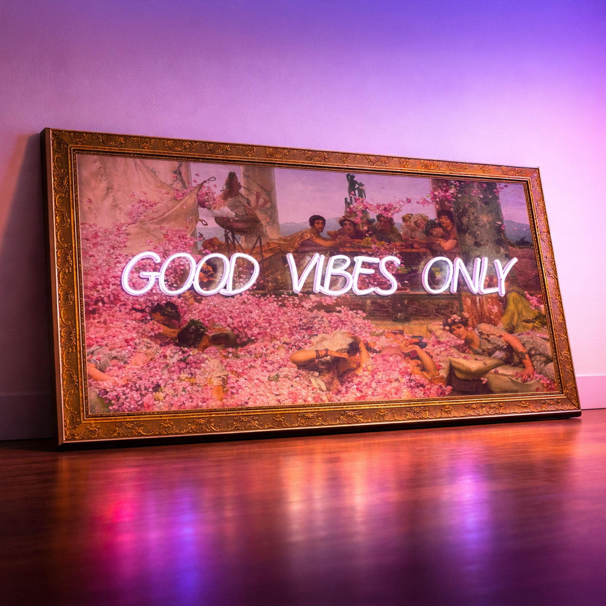 Good Vibes Only – Renaissance & Roman Inspired Neon Wall Art