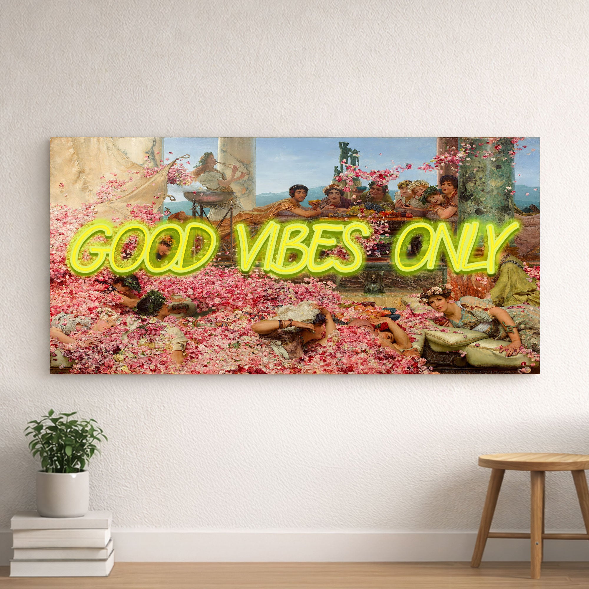 Good Vibes Only – Renaissance & Roman Inspired Neon Wall Art