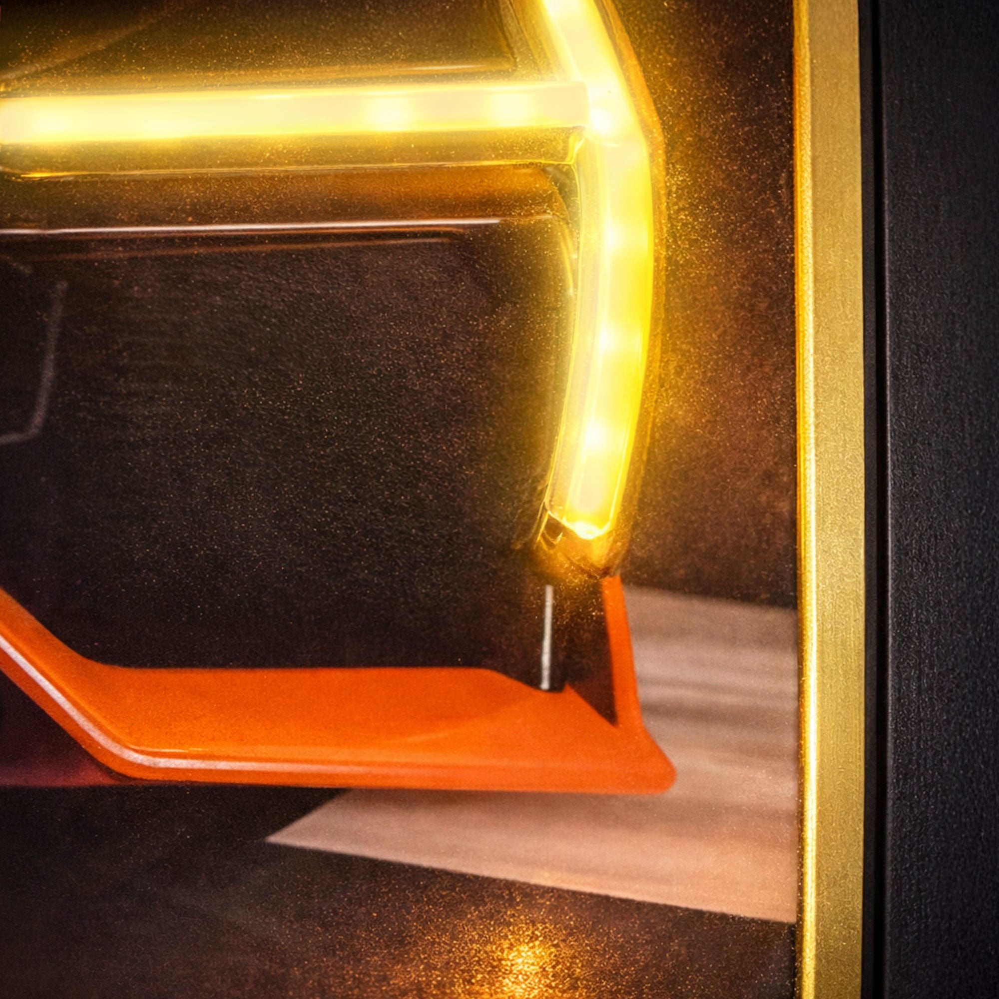 Lamborghini Sian – Orange Supercar Neon Headlights Wall Art