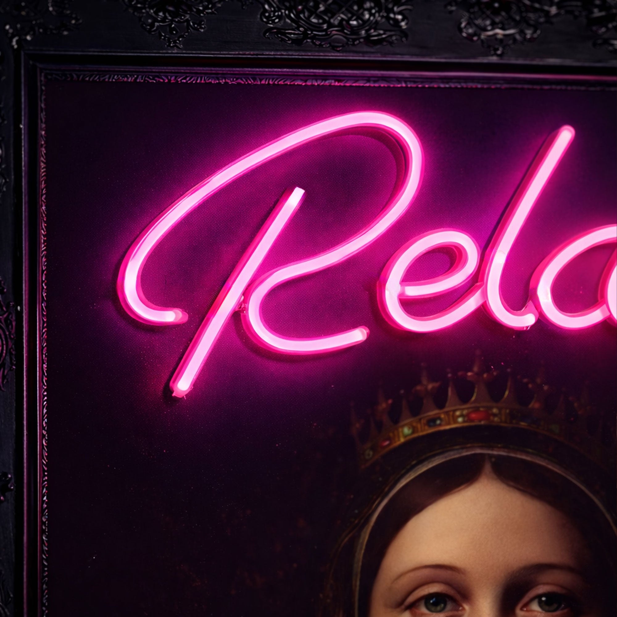 Relax – Neon Wall Art – Renaissance Inspired