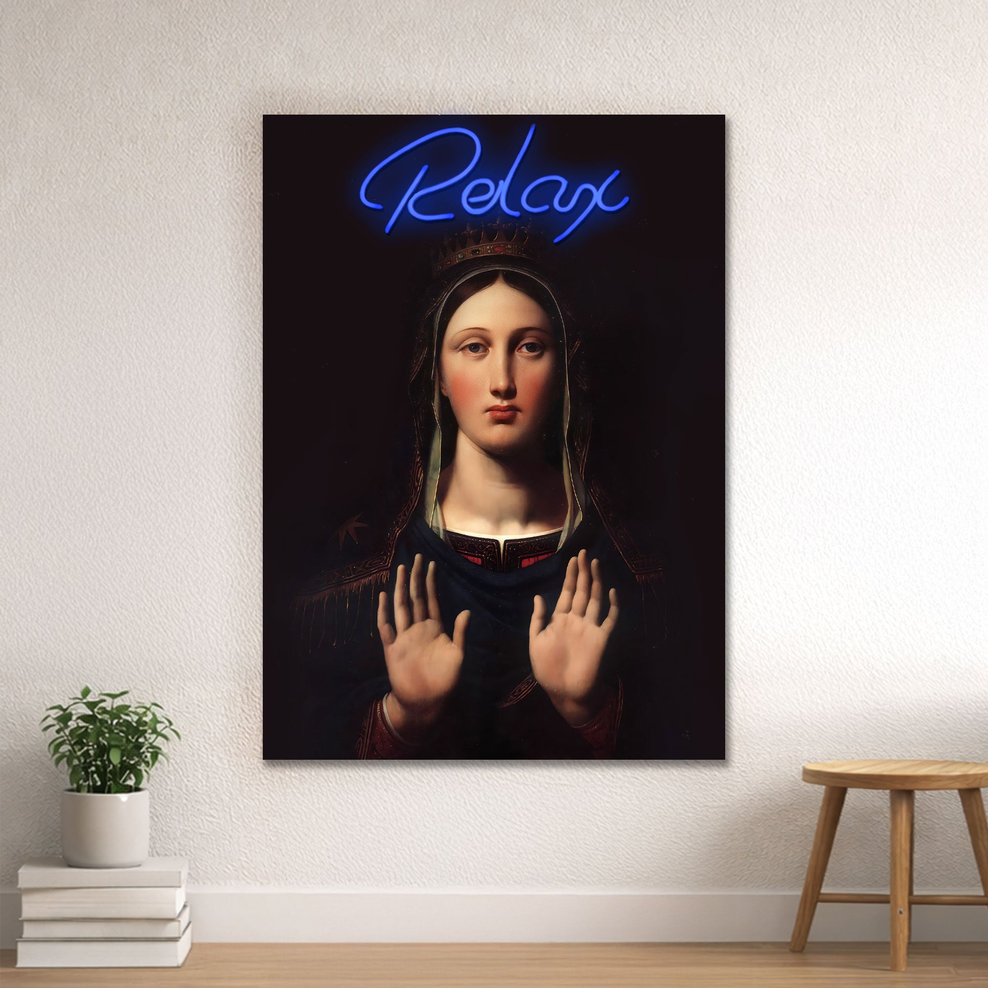 Relax – Neon Wall Art – Renaissance Inspired