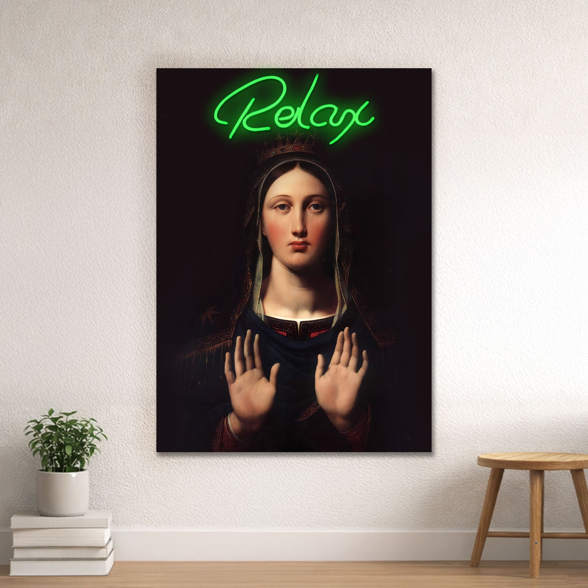 Relax – Neon Wall Art – Renaissance Inspired