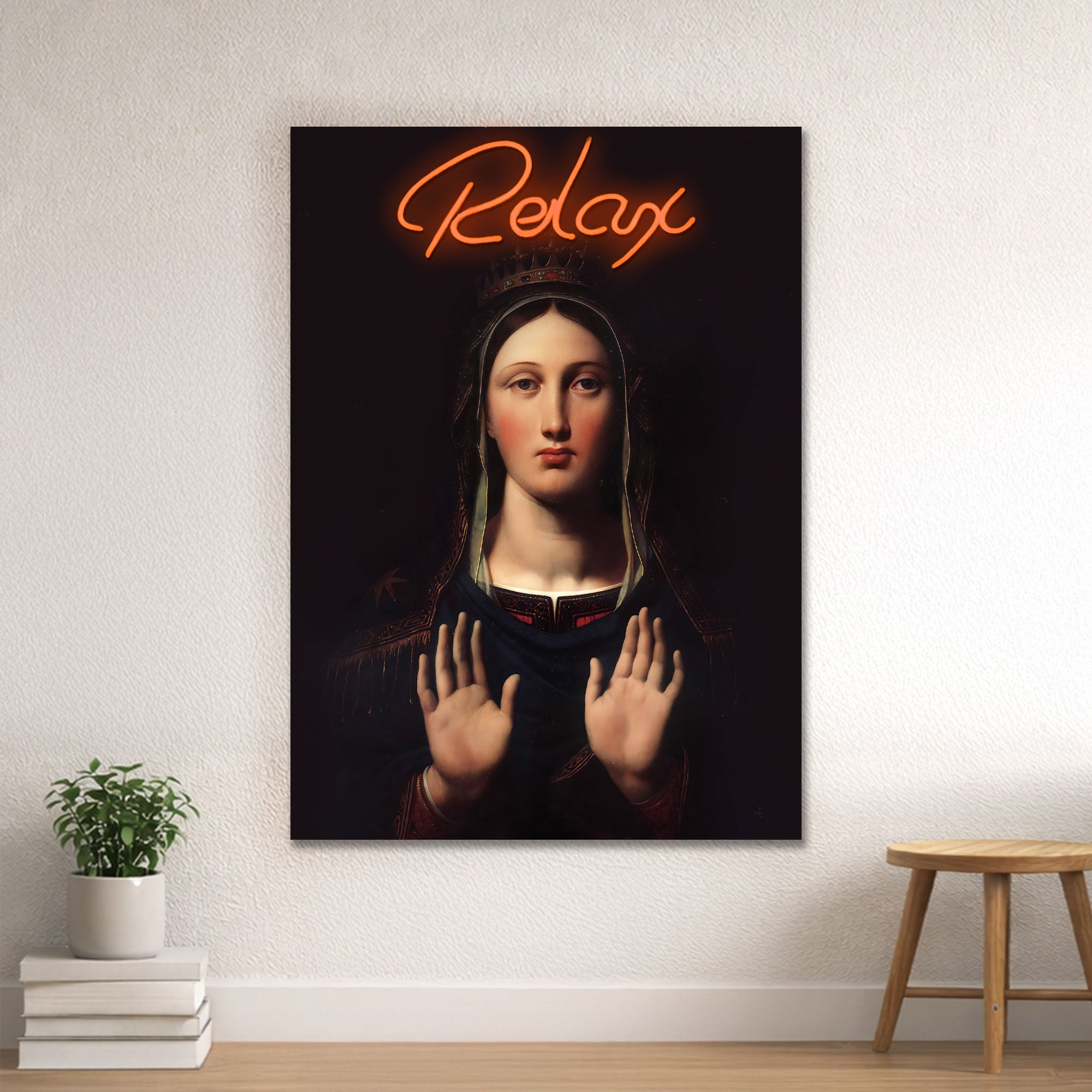 Relax – Neon Wall Art – Renaissance Inspired