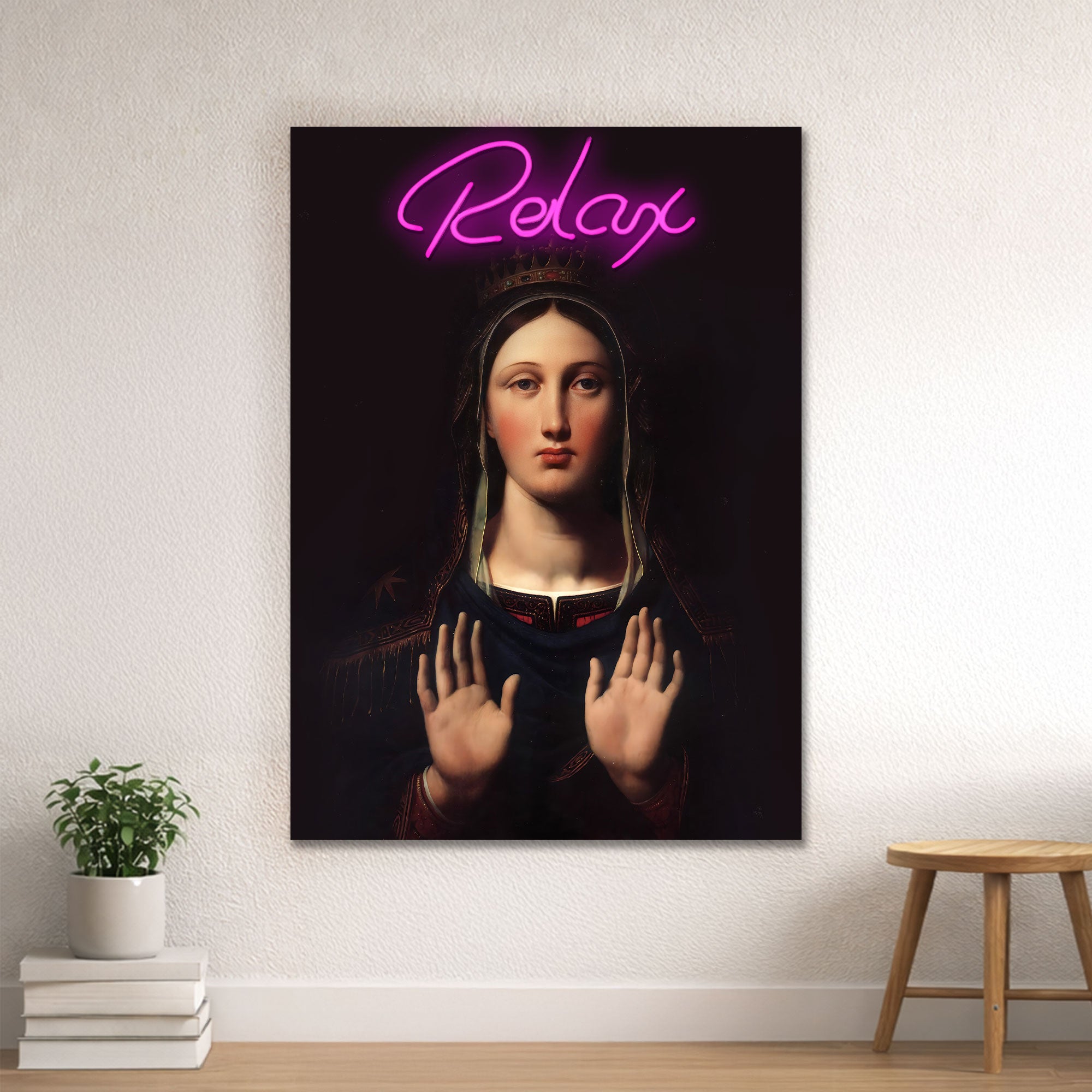 Relax – Neon Wall Art – Renaissance Inspired