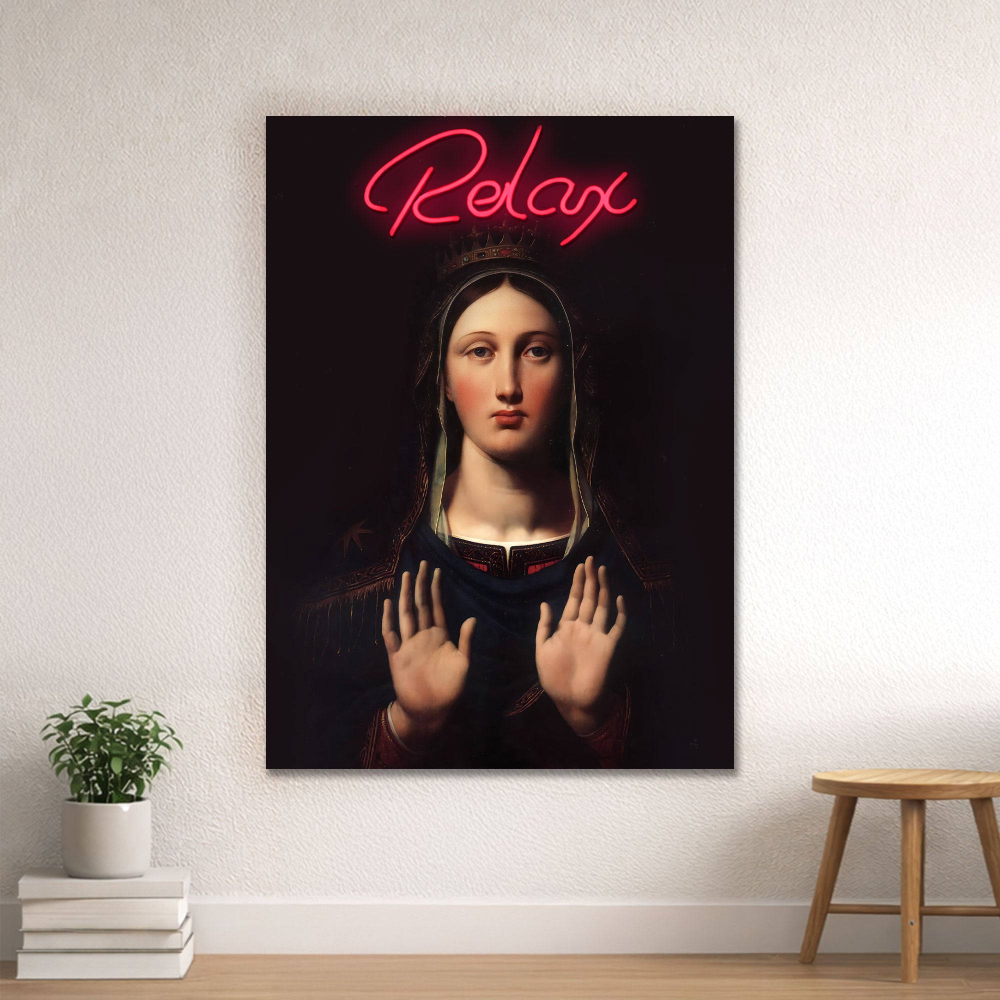 Relax – Neon Wall Art – Renaissance Inspired