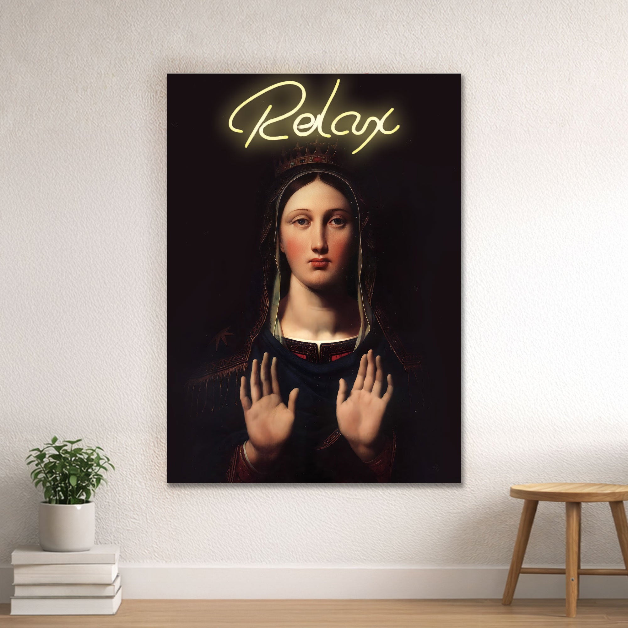 Relax – Neon Wall Art – Renaissance Inspired