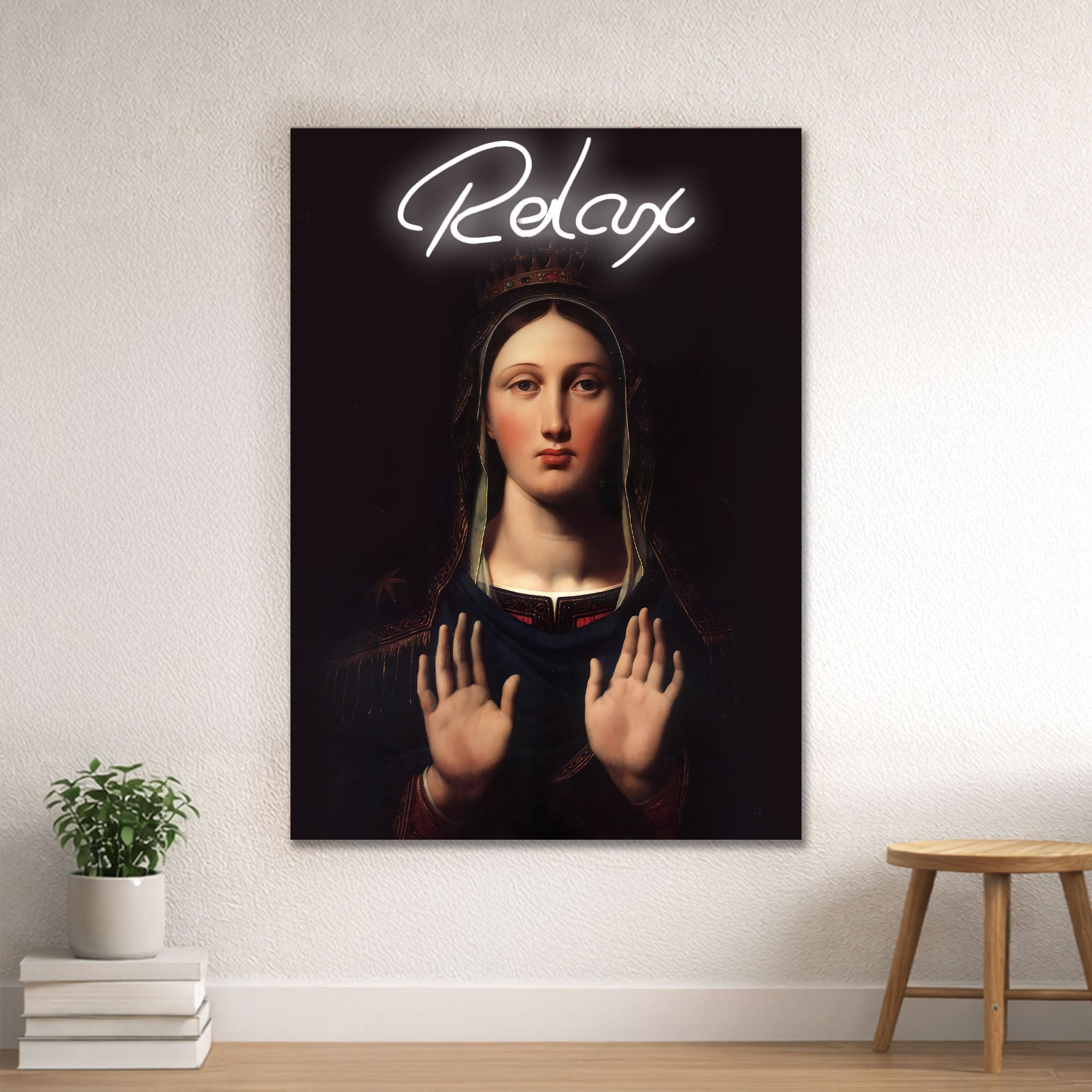 Relax – Neon Wall Art – Renaissance Inspired