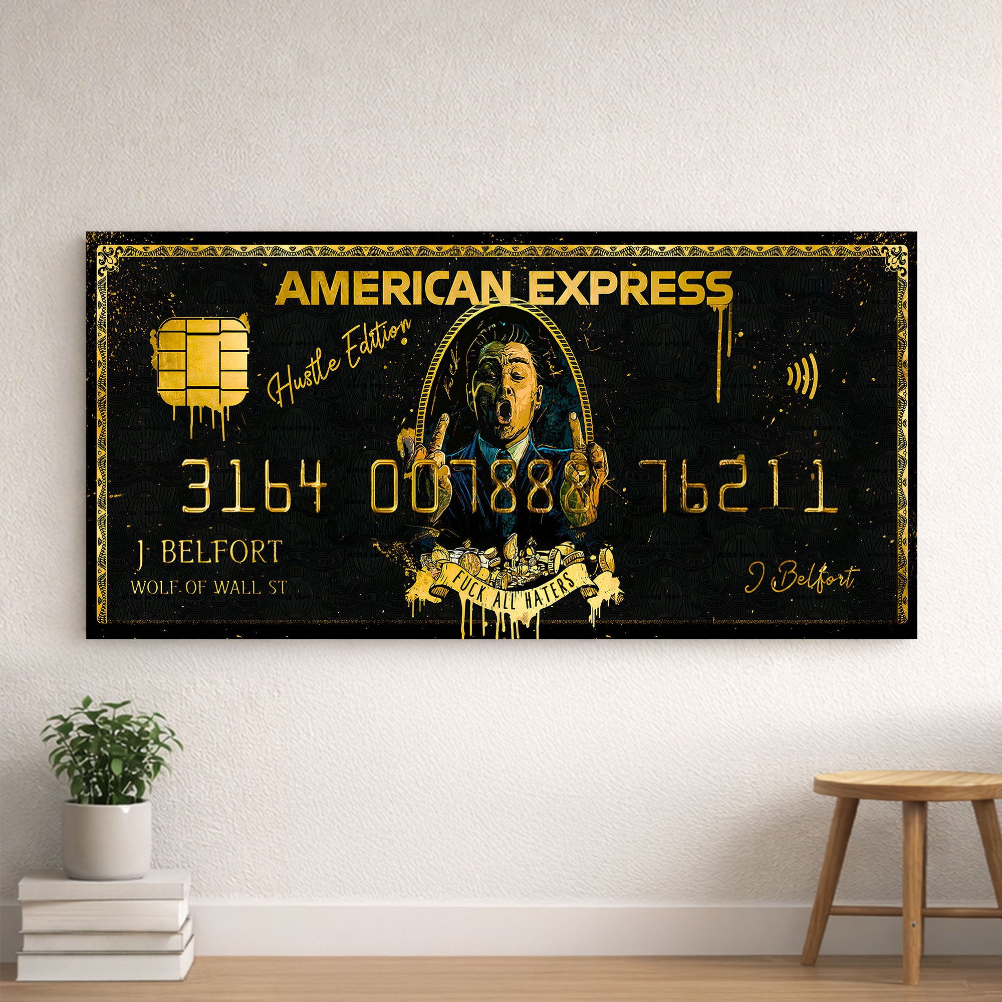 American Express Wolf of Wall Street - Limitless Neon Light - Amex - Wall Art Decor