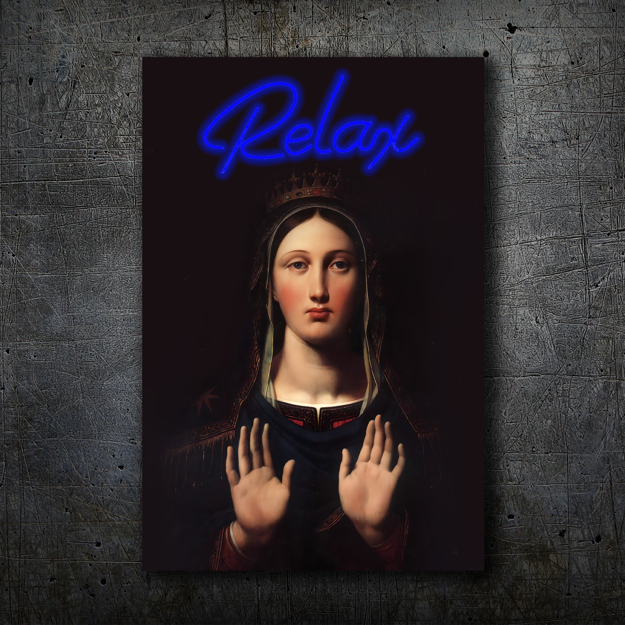 Relax – Neon Wall Art – Renaissance Inspired