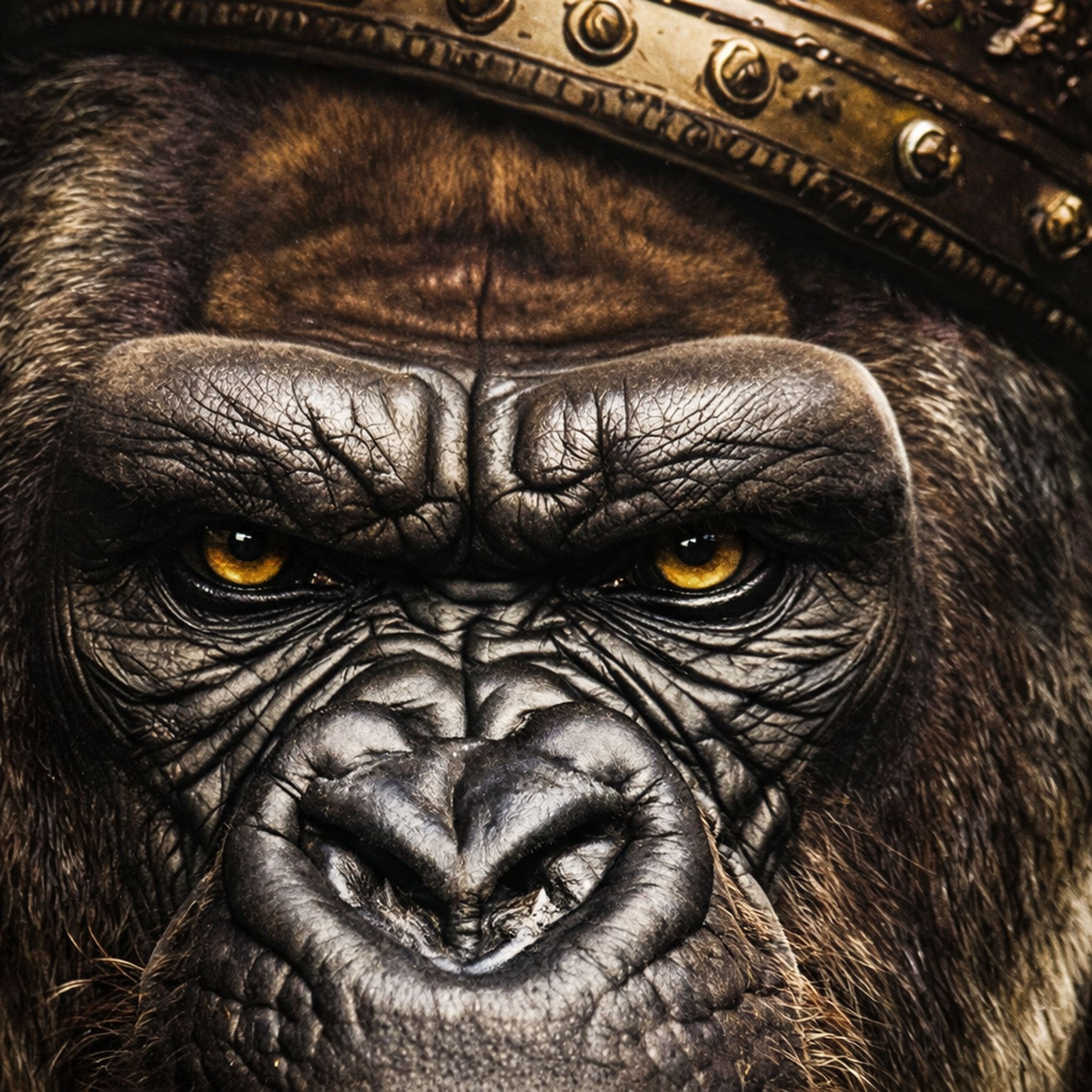 Gorilla Portrait – KING Neon Wall Art