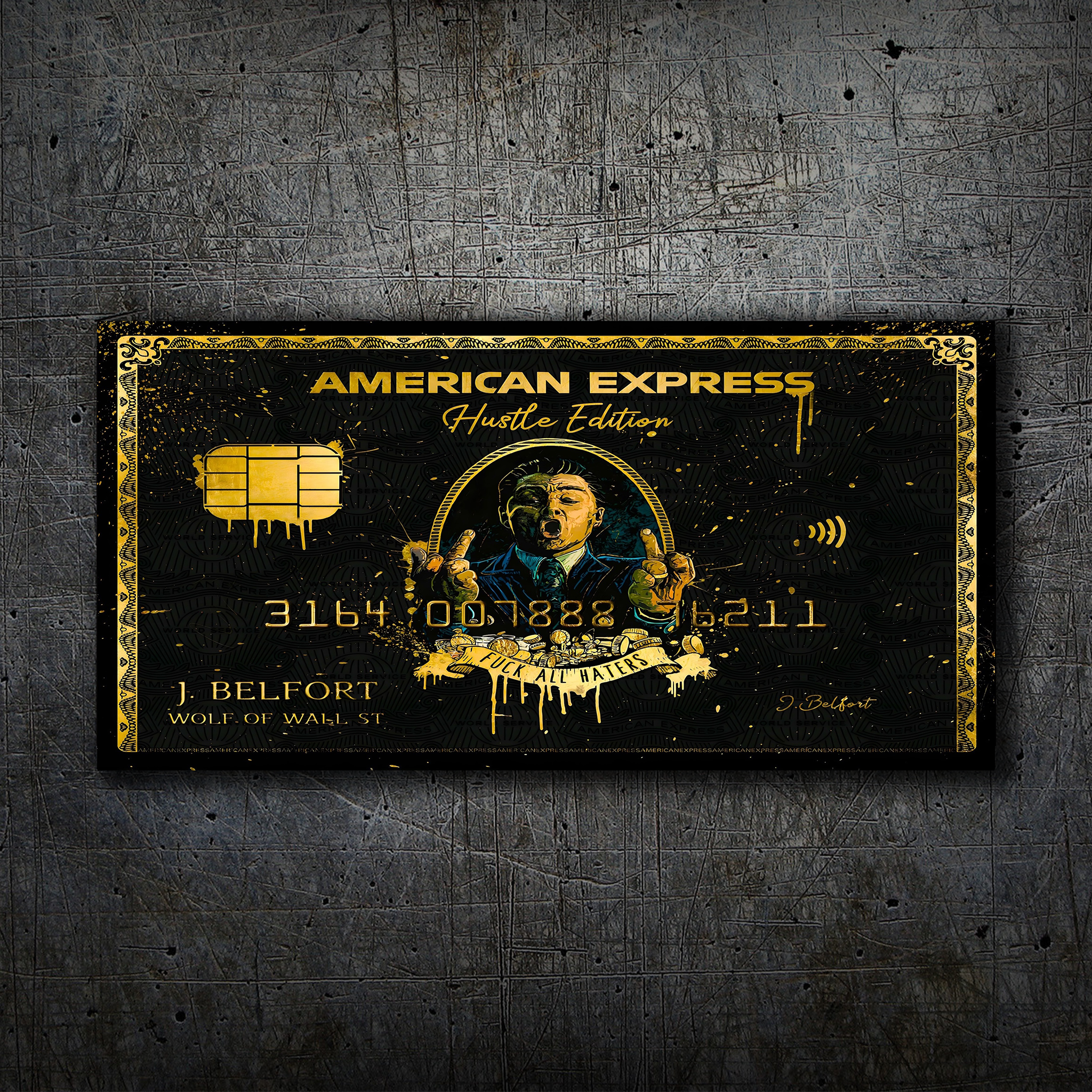 American Express Wolf of Wall Street - Limitless Neon Light - Amex - Wall Art Decor