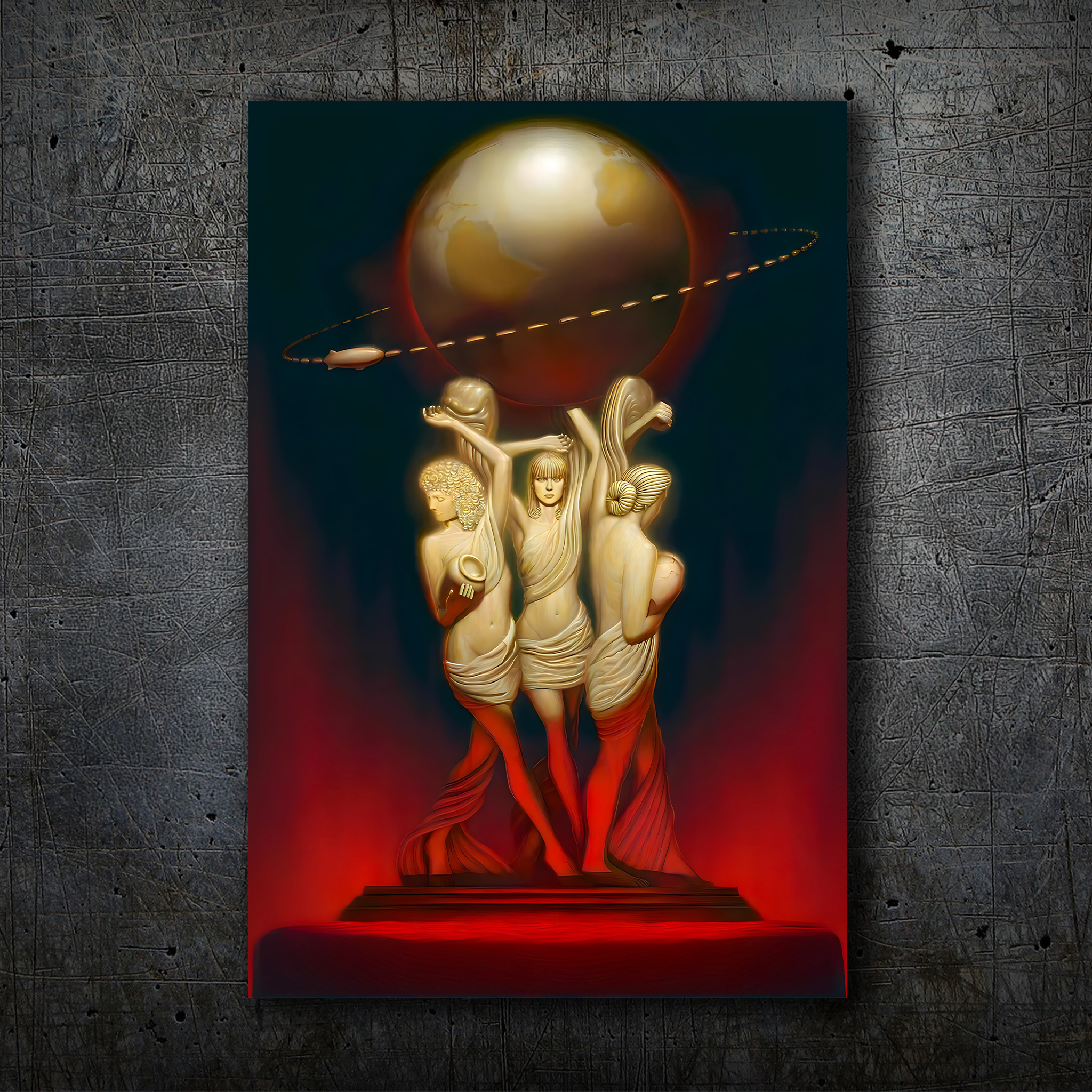 The World Is Yours – Neon Inspired Wall Art