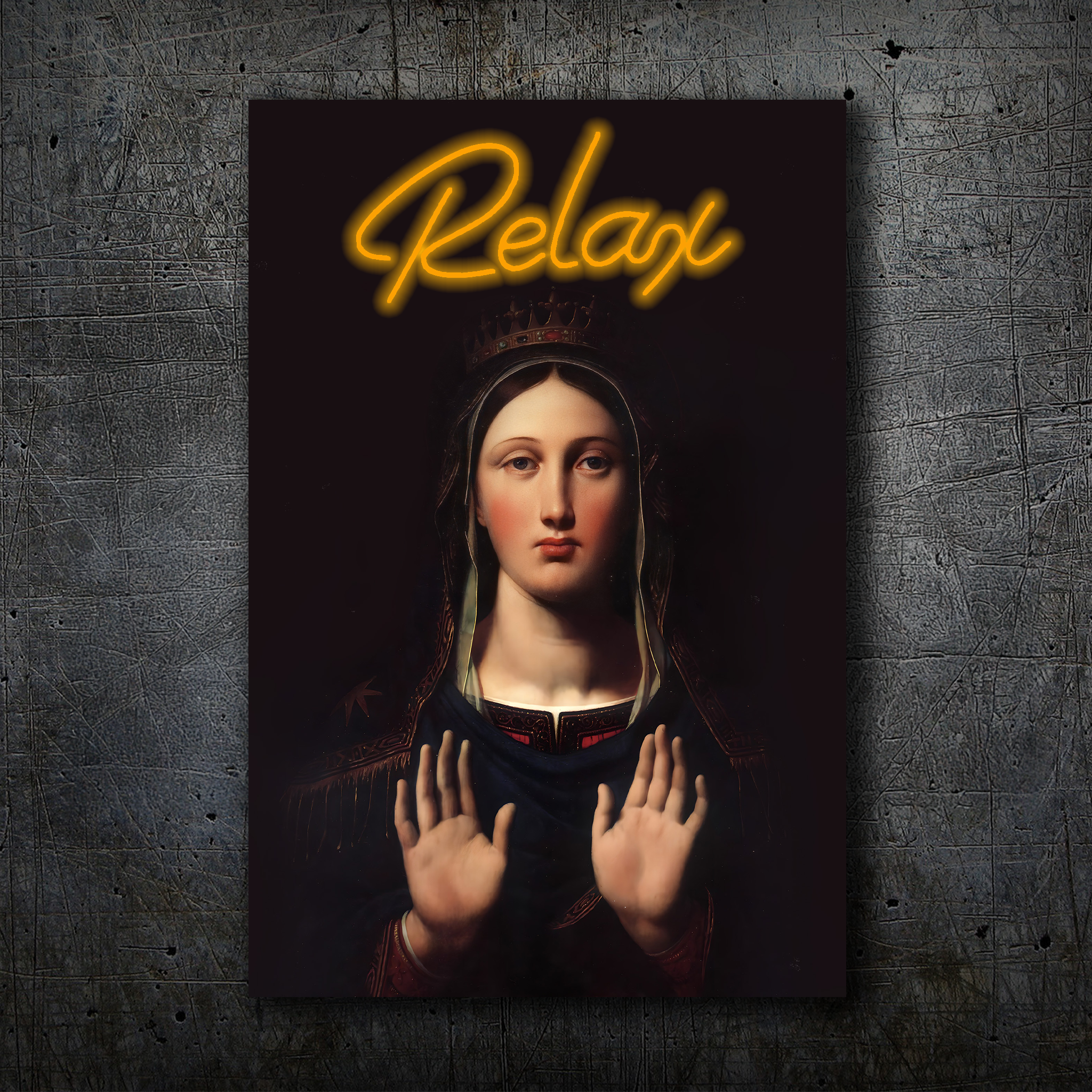 Relax – Neon Wall Art – Renaissance Inspired