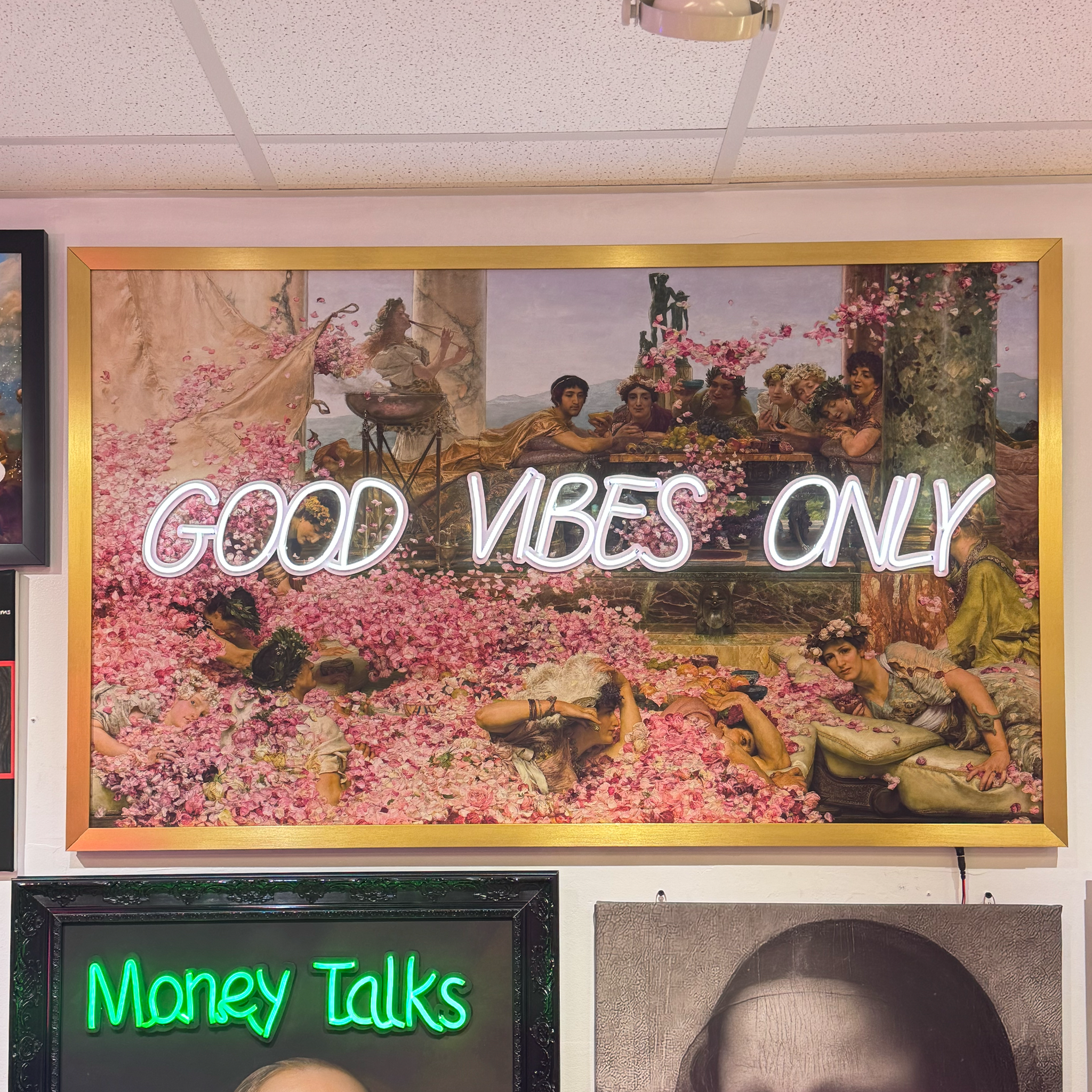 Good Vibes Only – Renaissance & Roman Inspired Neon Wall Art