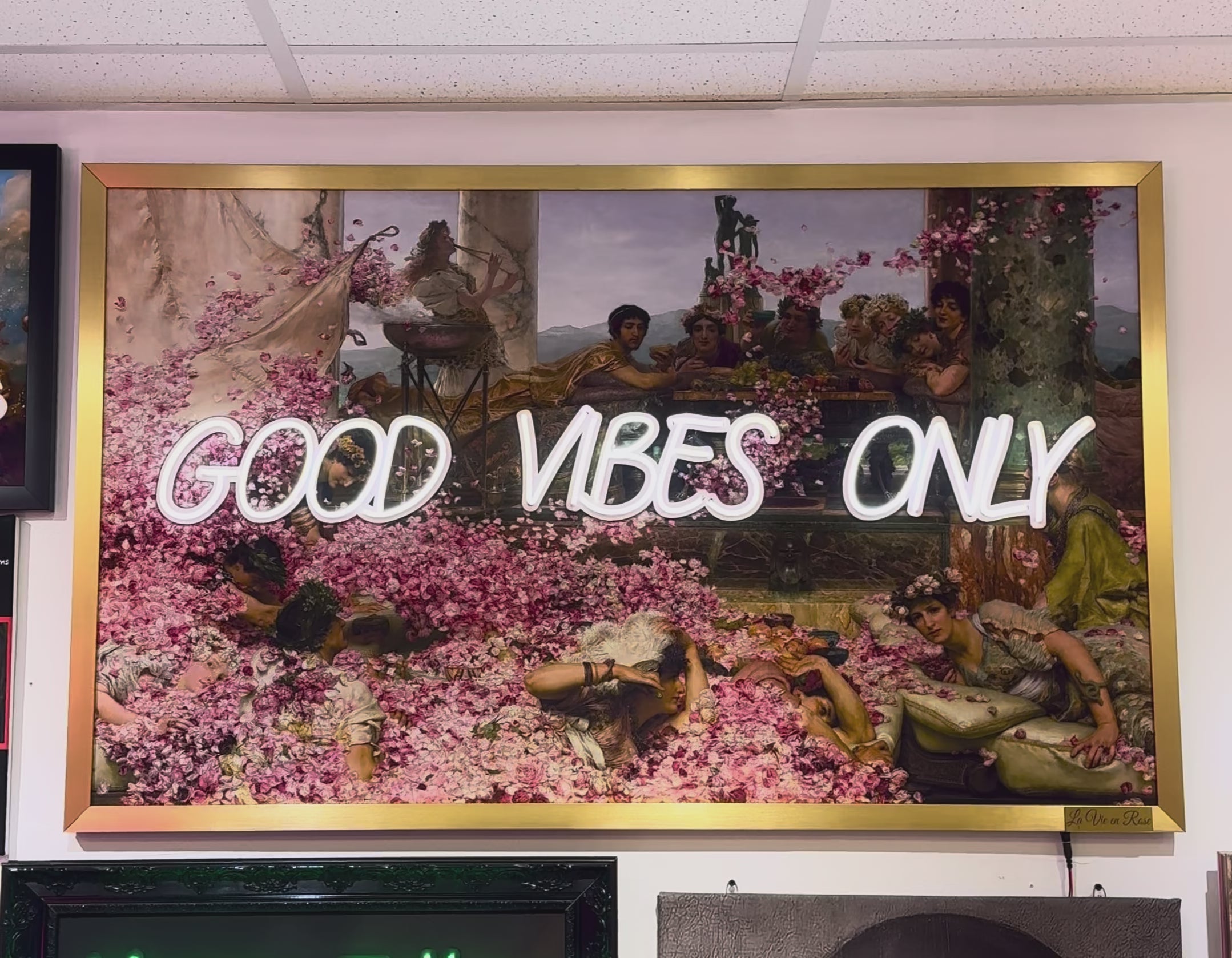 Good Vibes Only – Renaissance & Roman Inspired Neon Wall Art