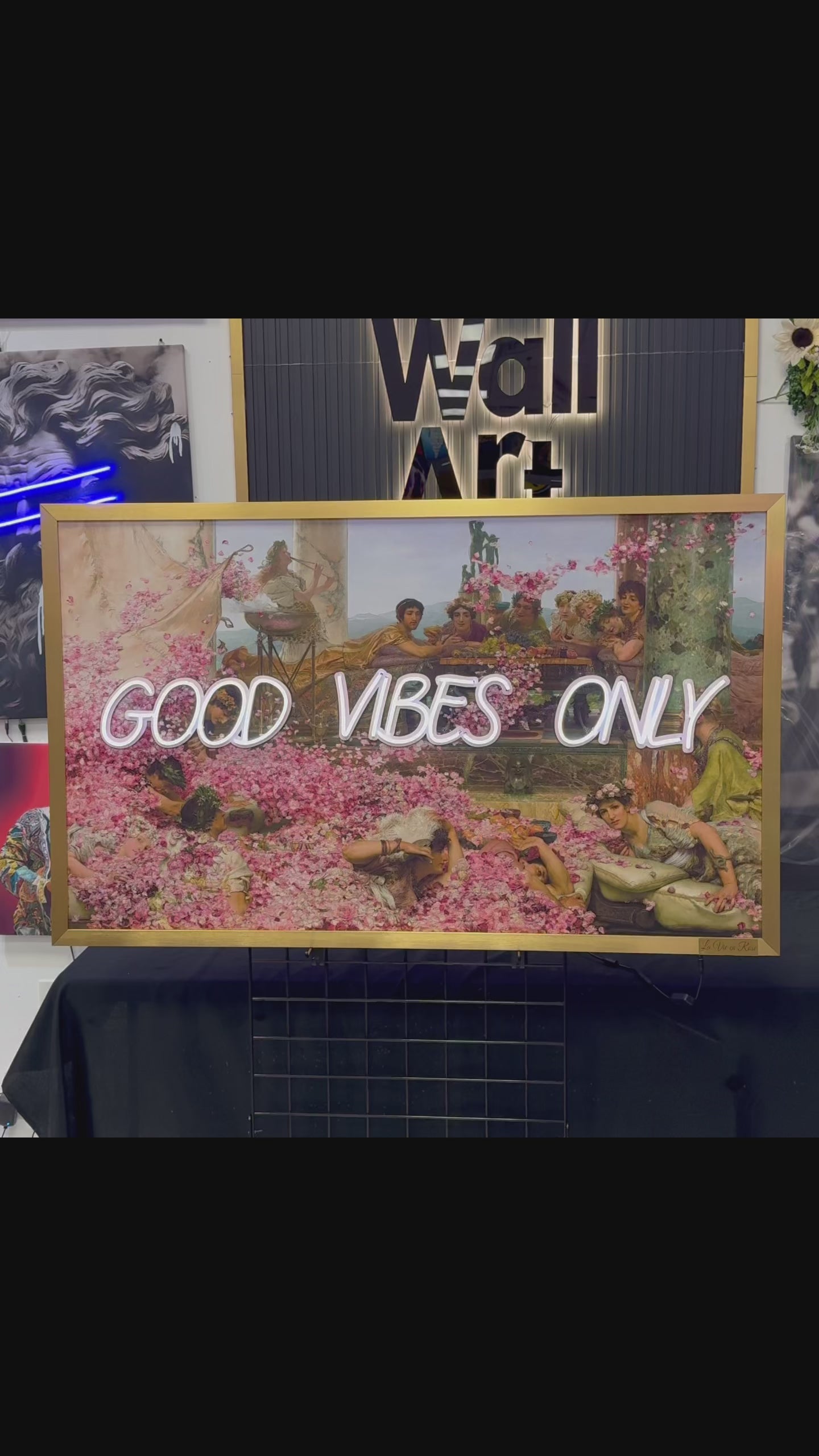 Good Vibes Only – Renaissance & Roman Inspired Neon Wall Art