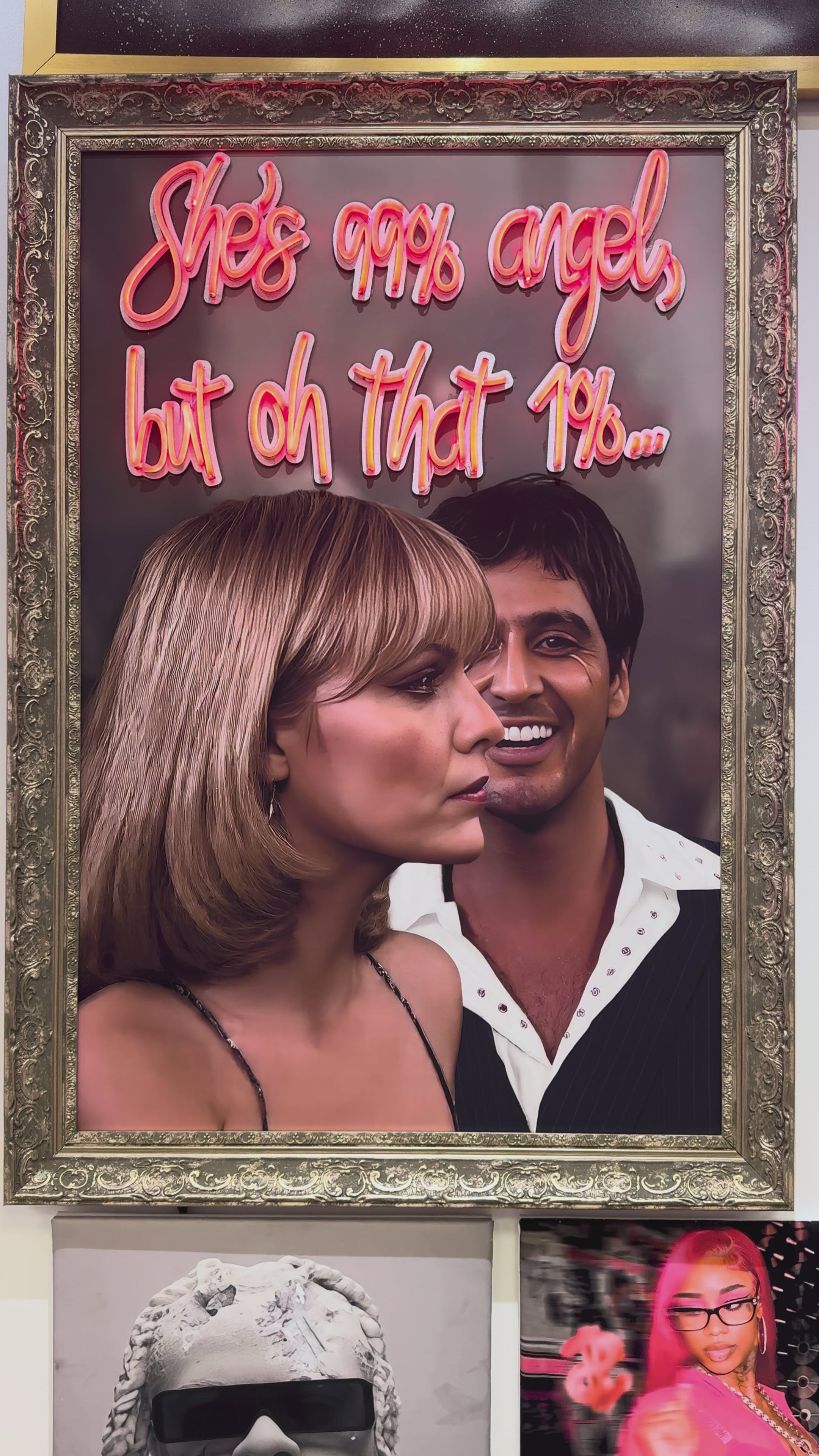 She’s 99% Angel, But Oh That 1% – Statement Neon Wall Art