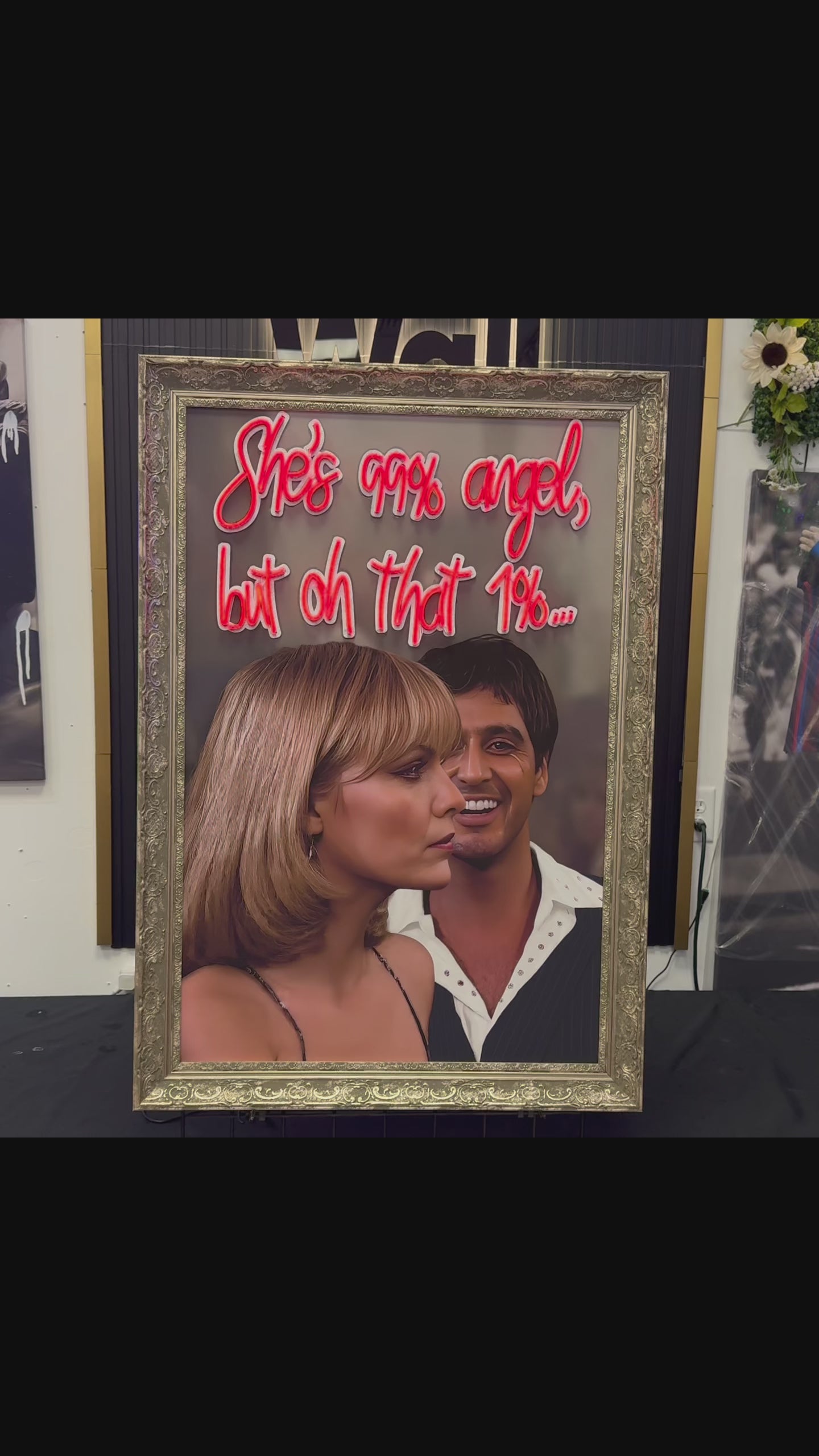 She’s 99% Angel, But Oh That 1% – Statement Neon Wall Art