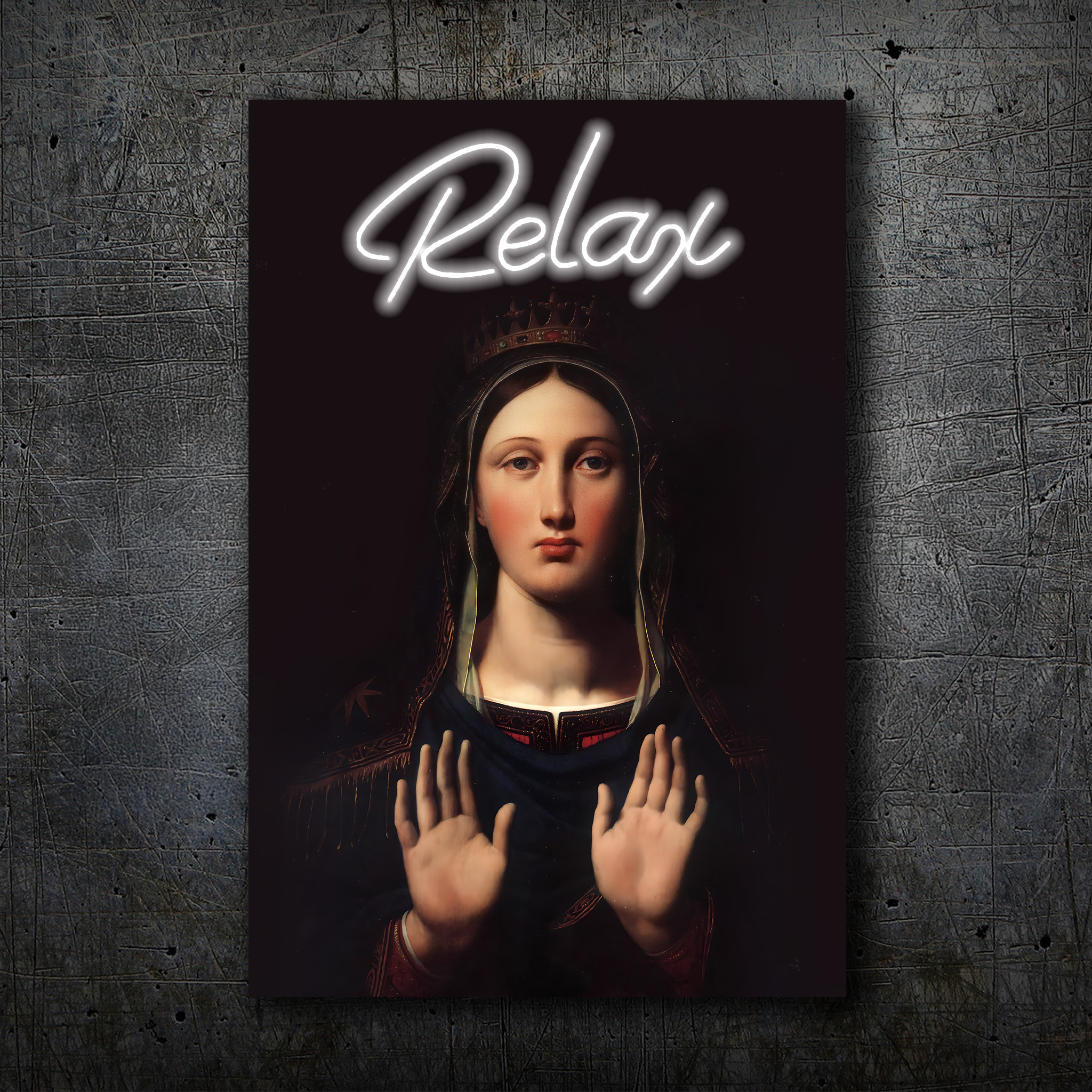 Relax – Neon Wall Art – Renaissance Inspired