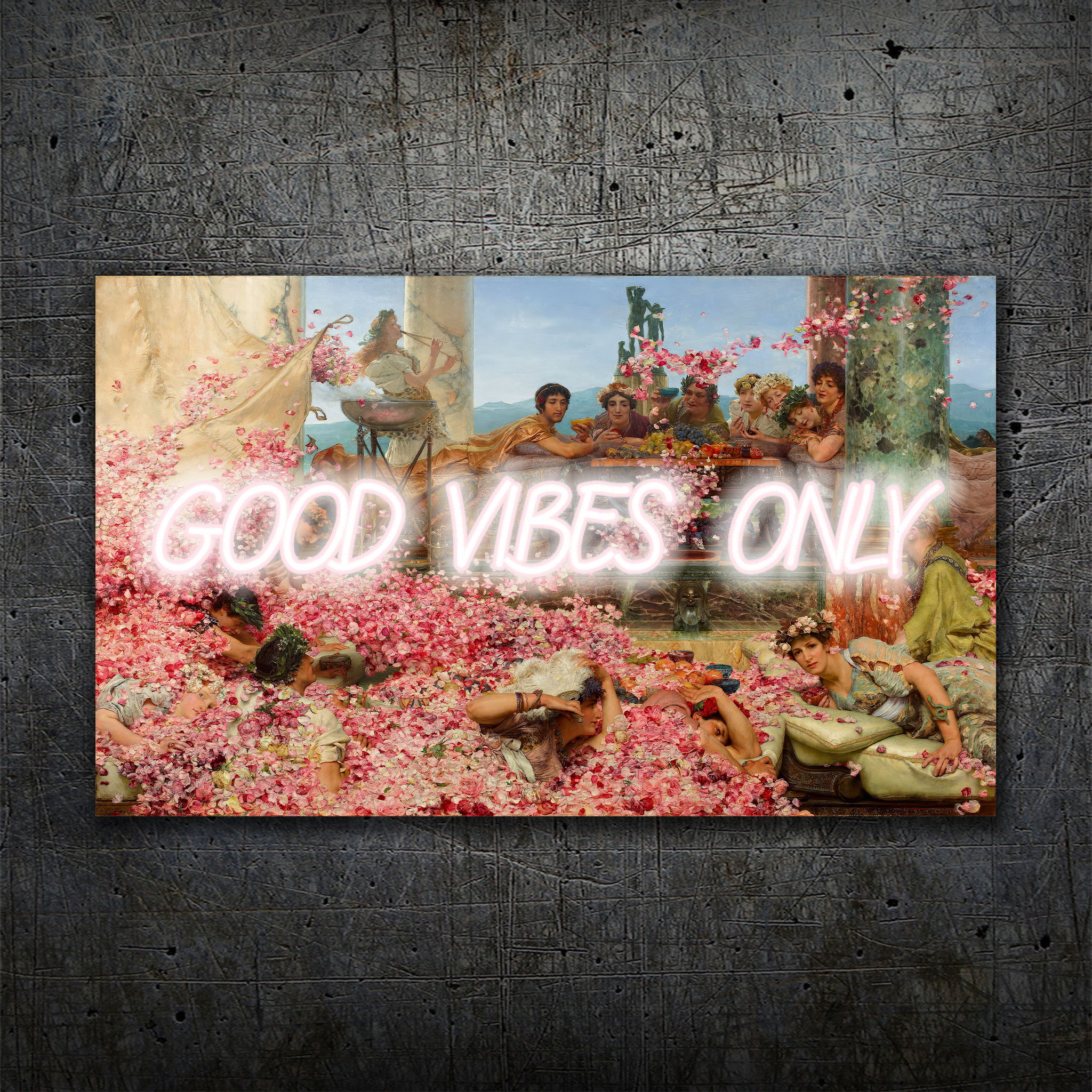 Good Vibes Only – Renaissance & Roman Inspired Neon Wall Art