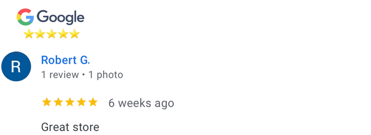 Google review screenshot