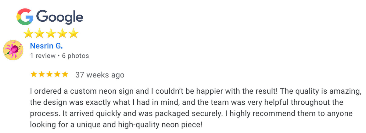 Google review screenshot
