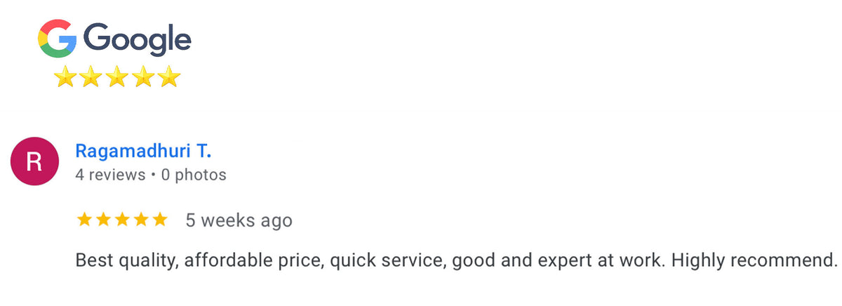 Google review screenshot