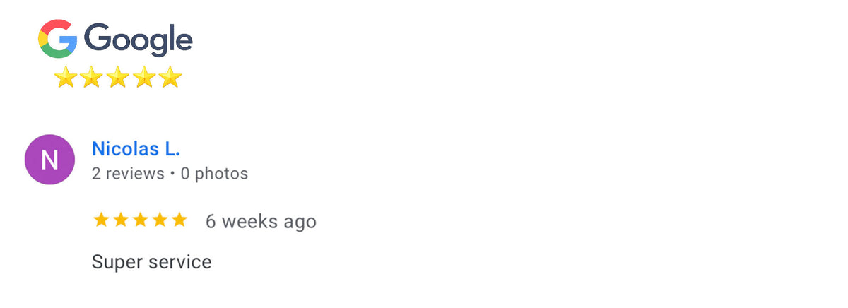 Google review screenshot