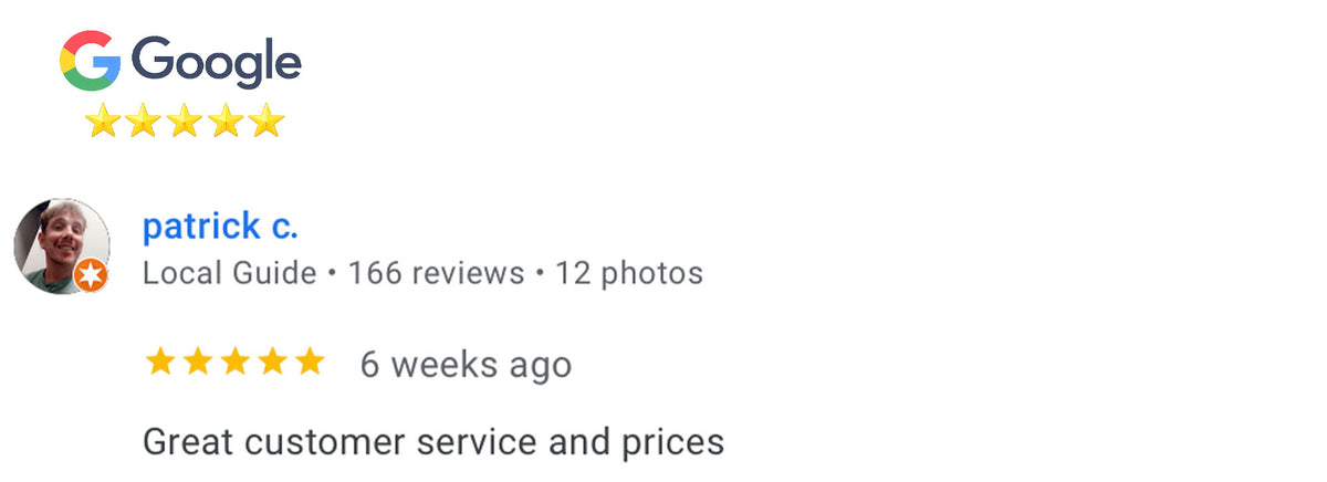 Google review screenshot