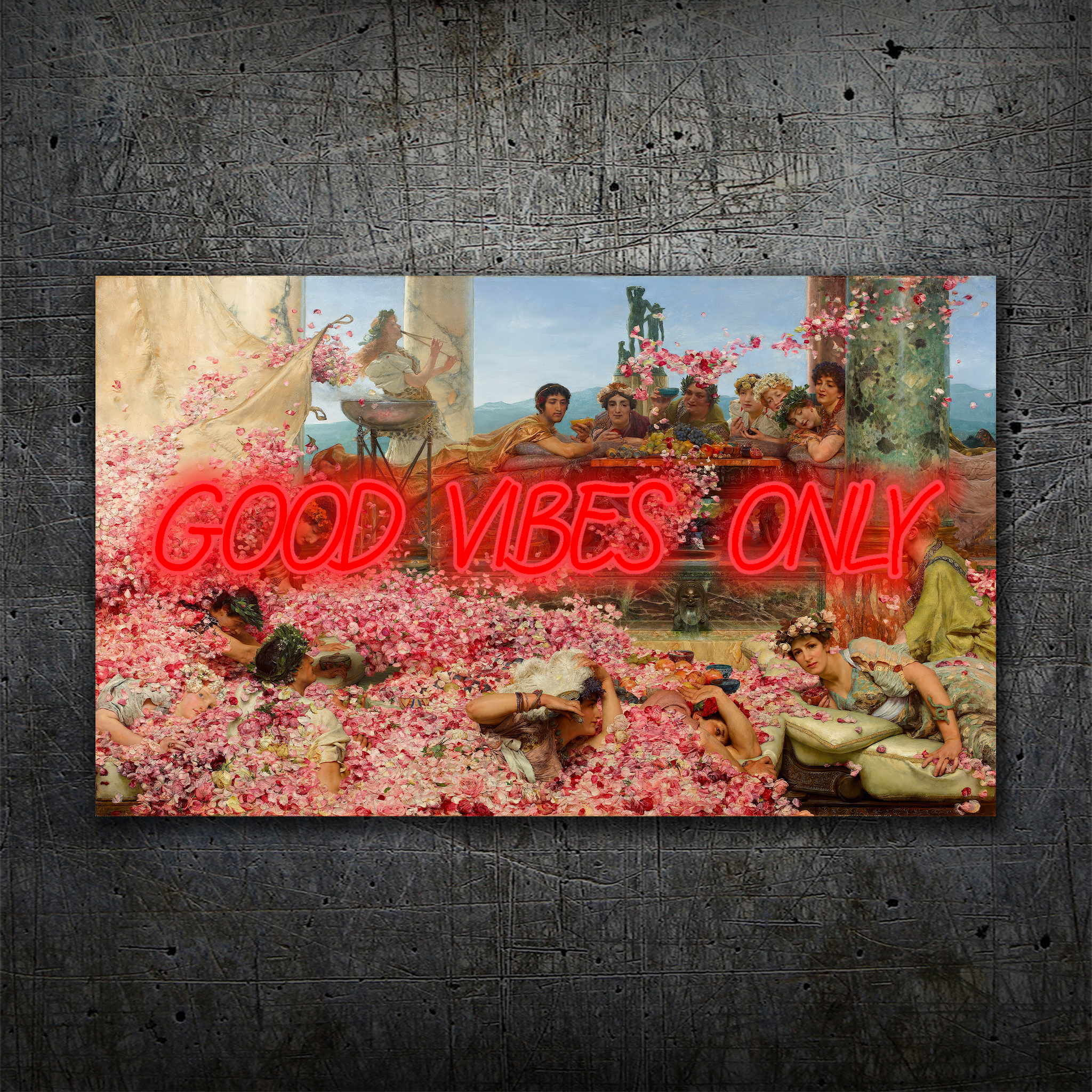 Good Vibes Only – Renaissance & Roman Inspired Neon Wall Art