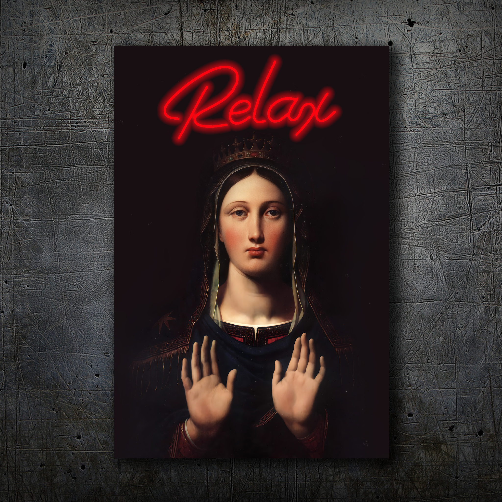 Relax – Neon Wall Art – Renaissance Inspired