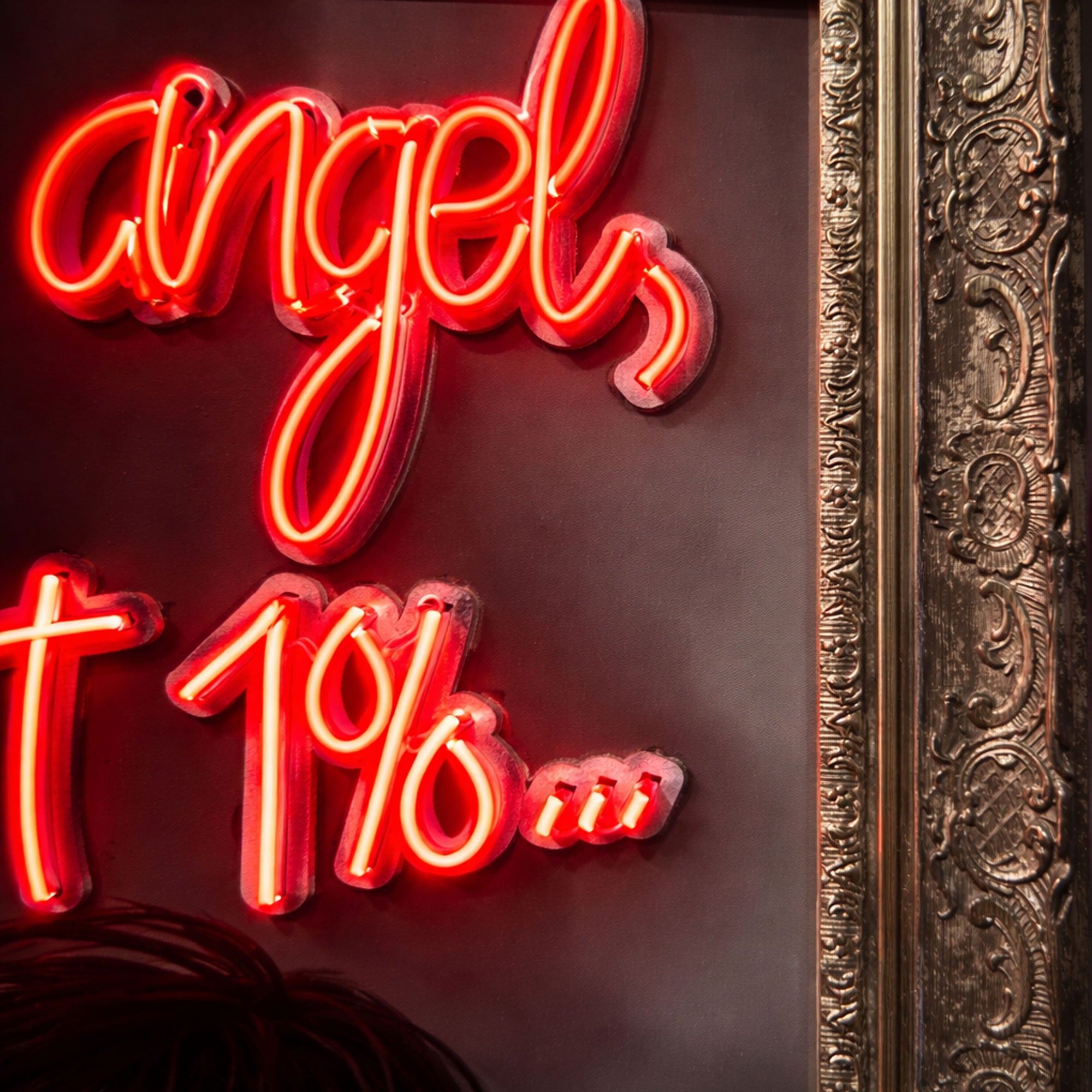 She’s 99% Angel, But Oh That 1% – Statement Neon Wall Art