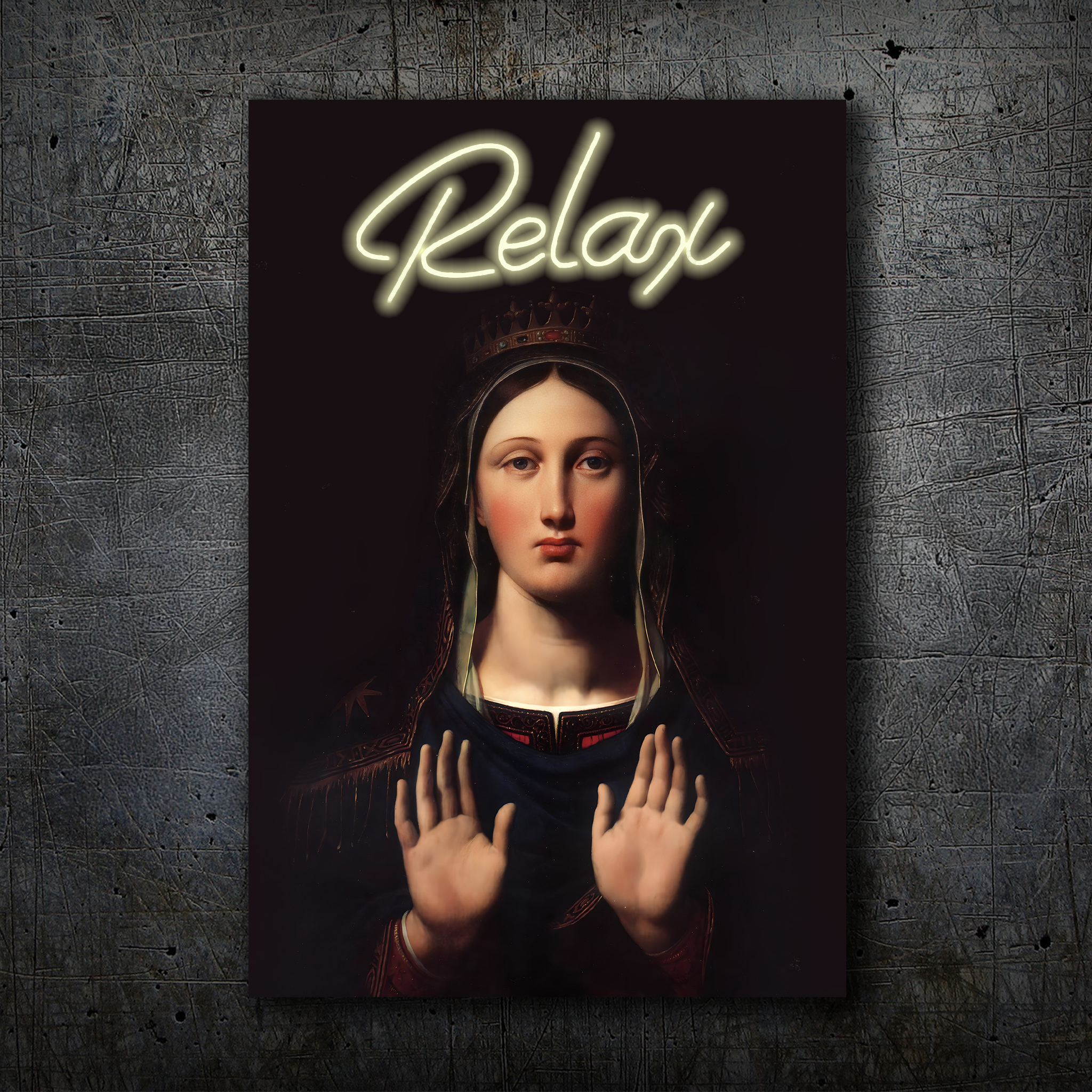 Relax – Neon Wall Art – Renaissance Inspired