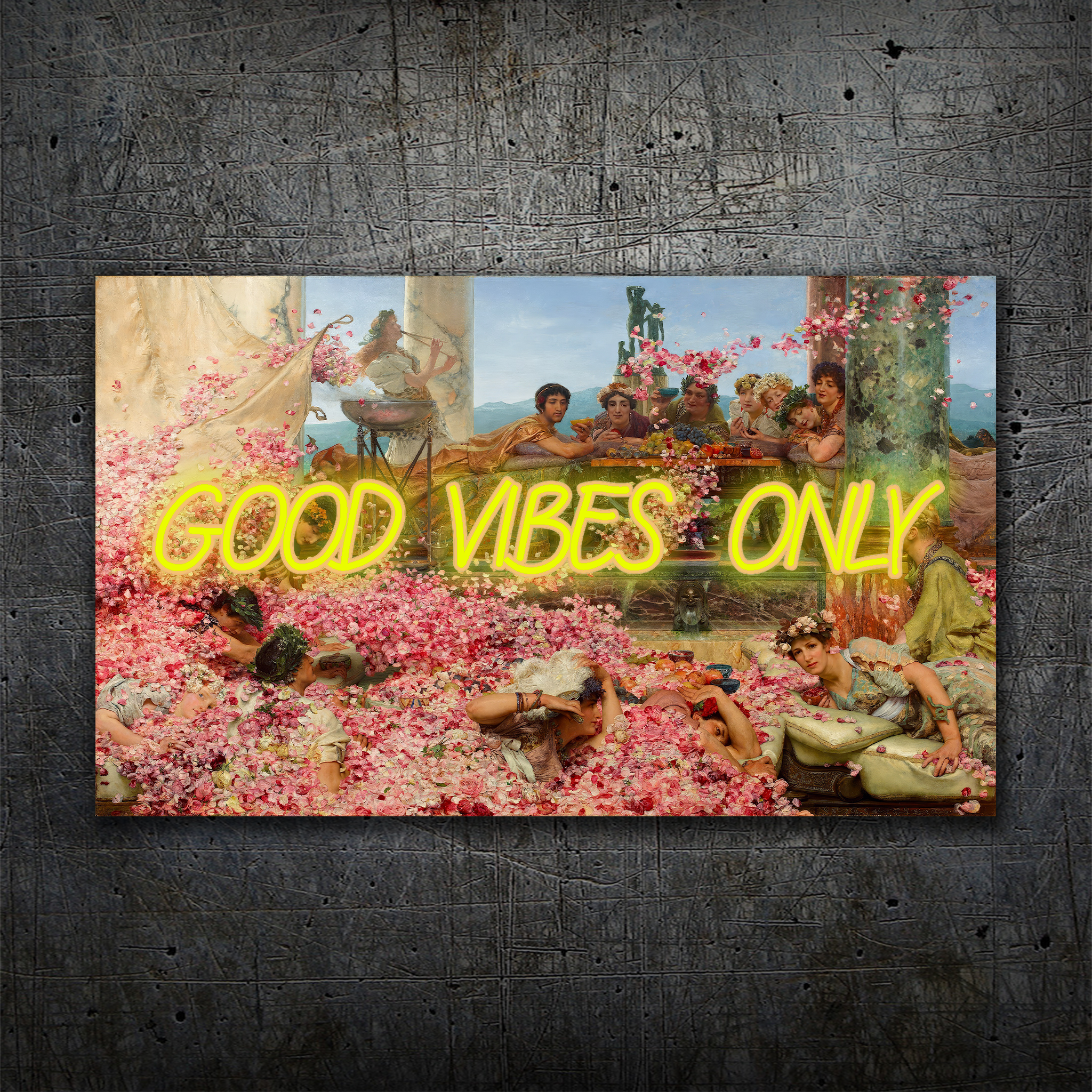 Good Vibes Only – Renaissance & Roman Inspired Neon Wall Art